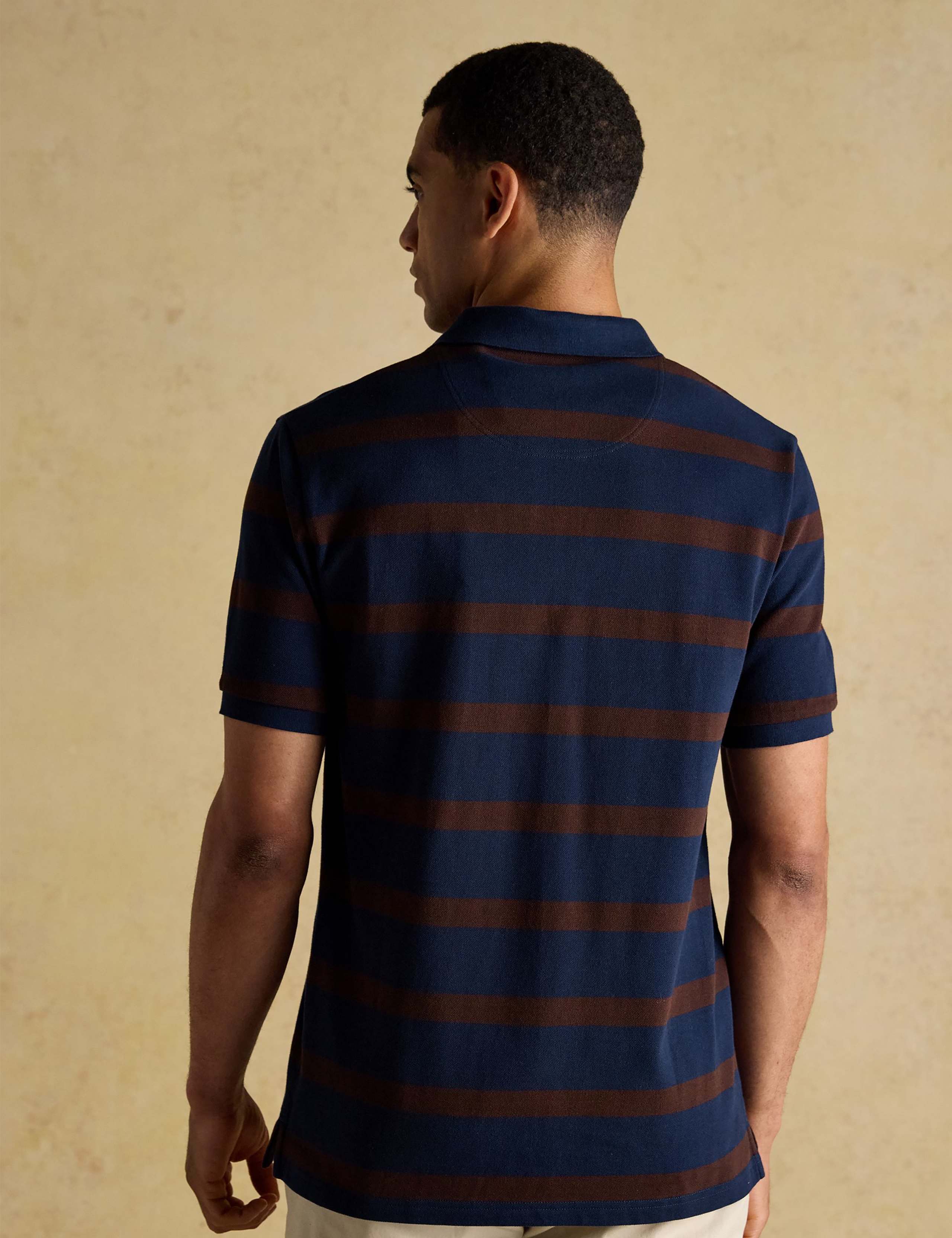 2 Pack Pure Cotton Striped Polo Shirts 4 of 7