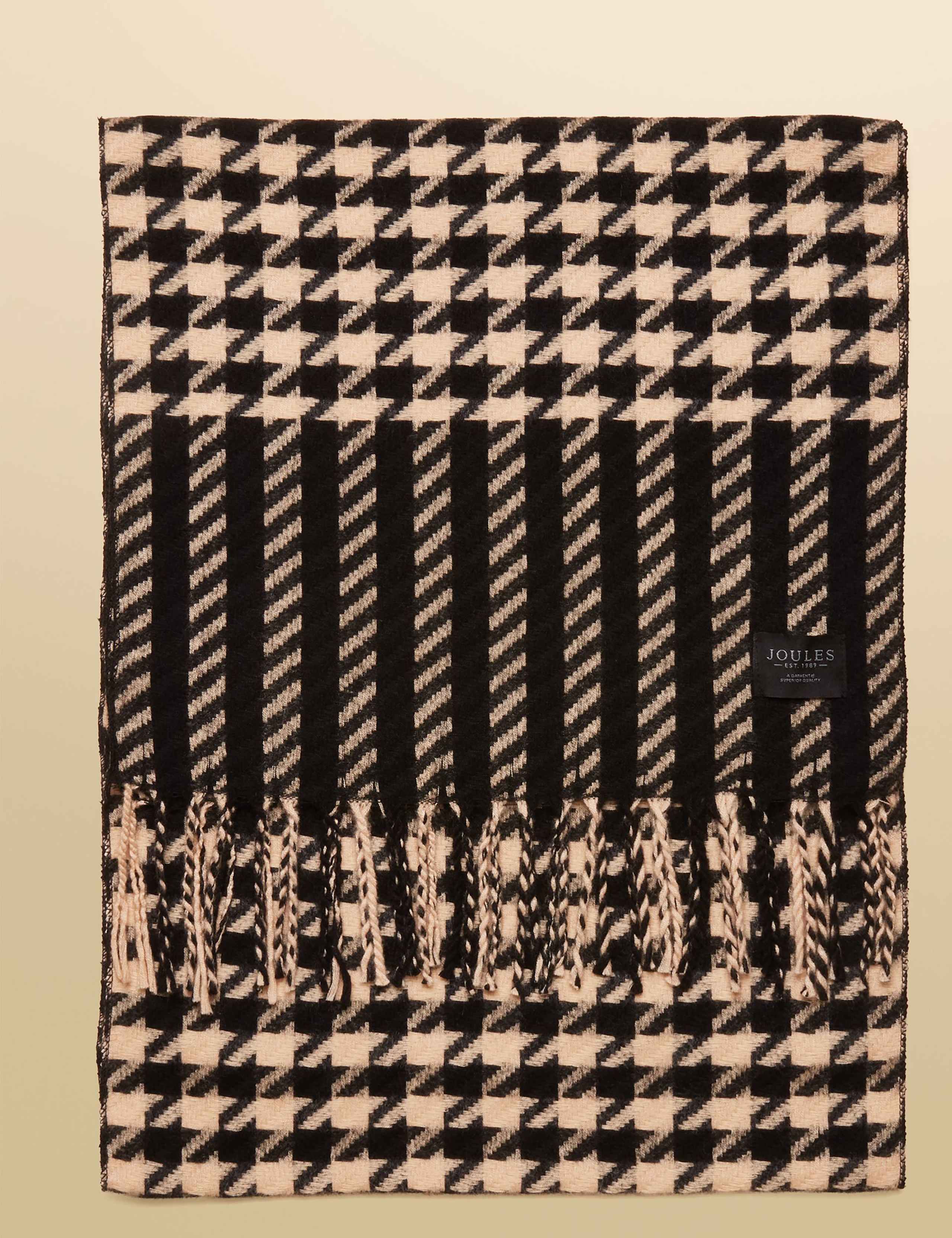 Houndstooth Fringed Scarf 5 of 6