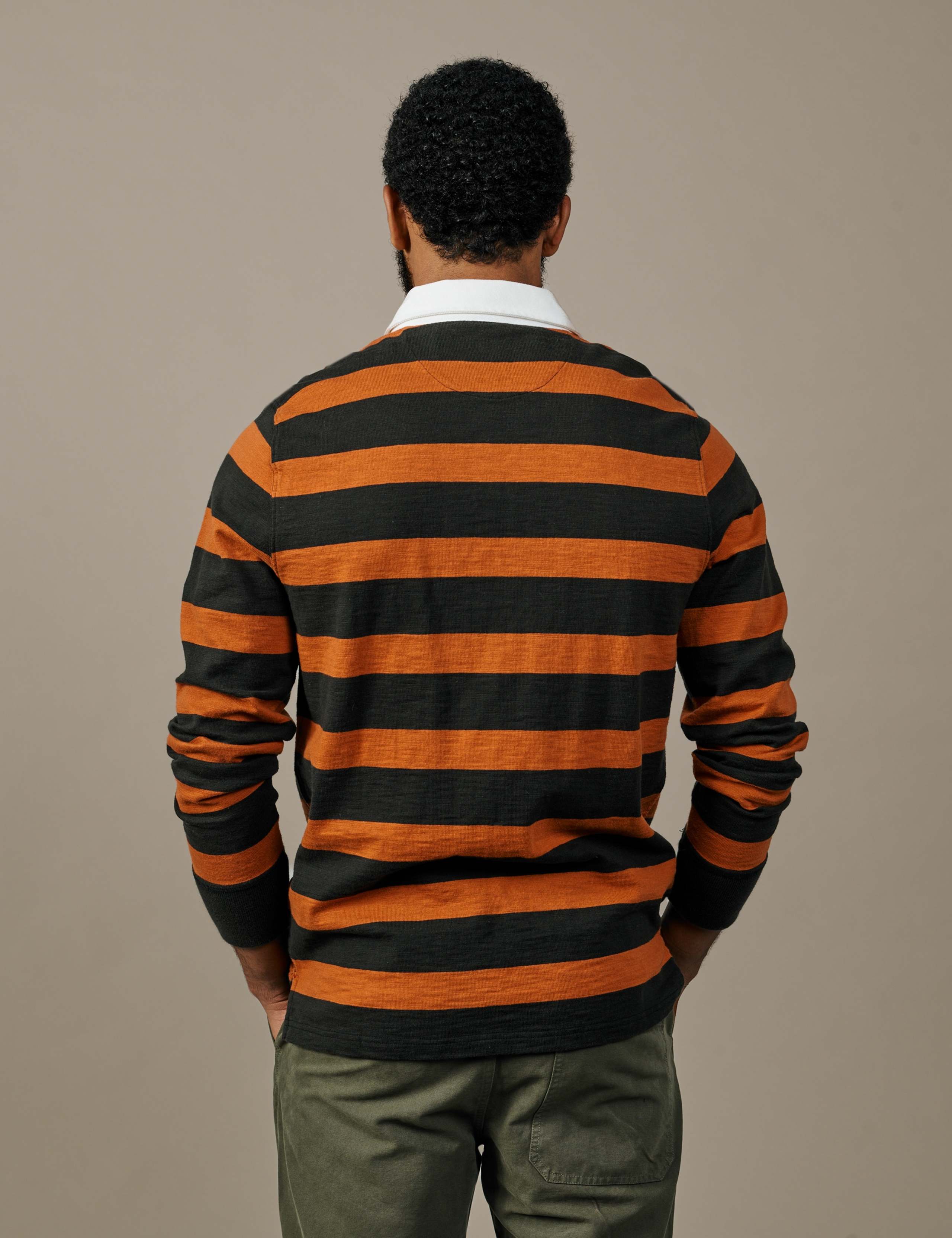 Pure Cotton Striped Long Sleeve Rugby Shirt 4 of 5