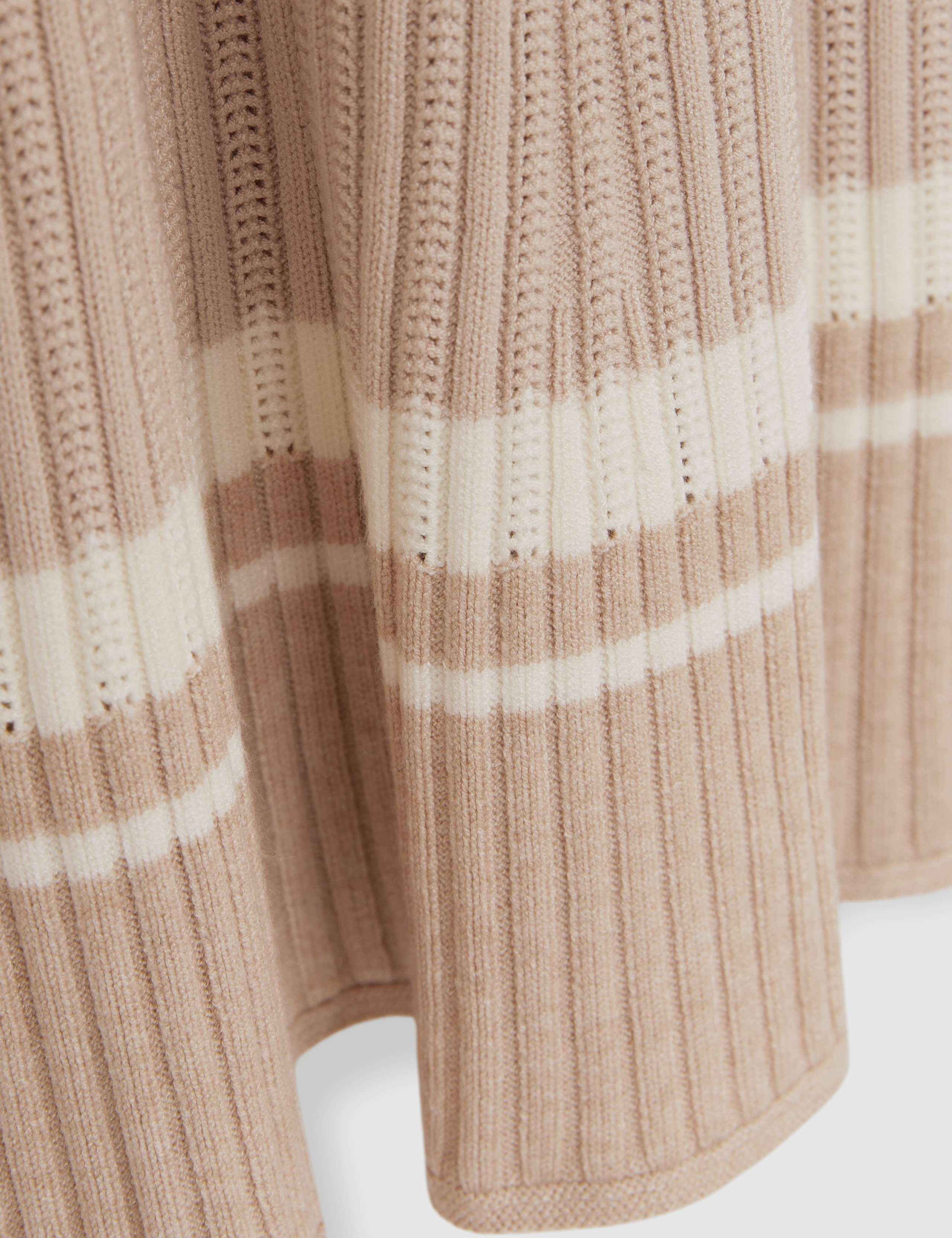 Knitted Ribbed Striped Shirt Dress (4-14 Yrs) 4 of 4