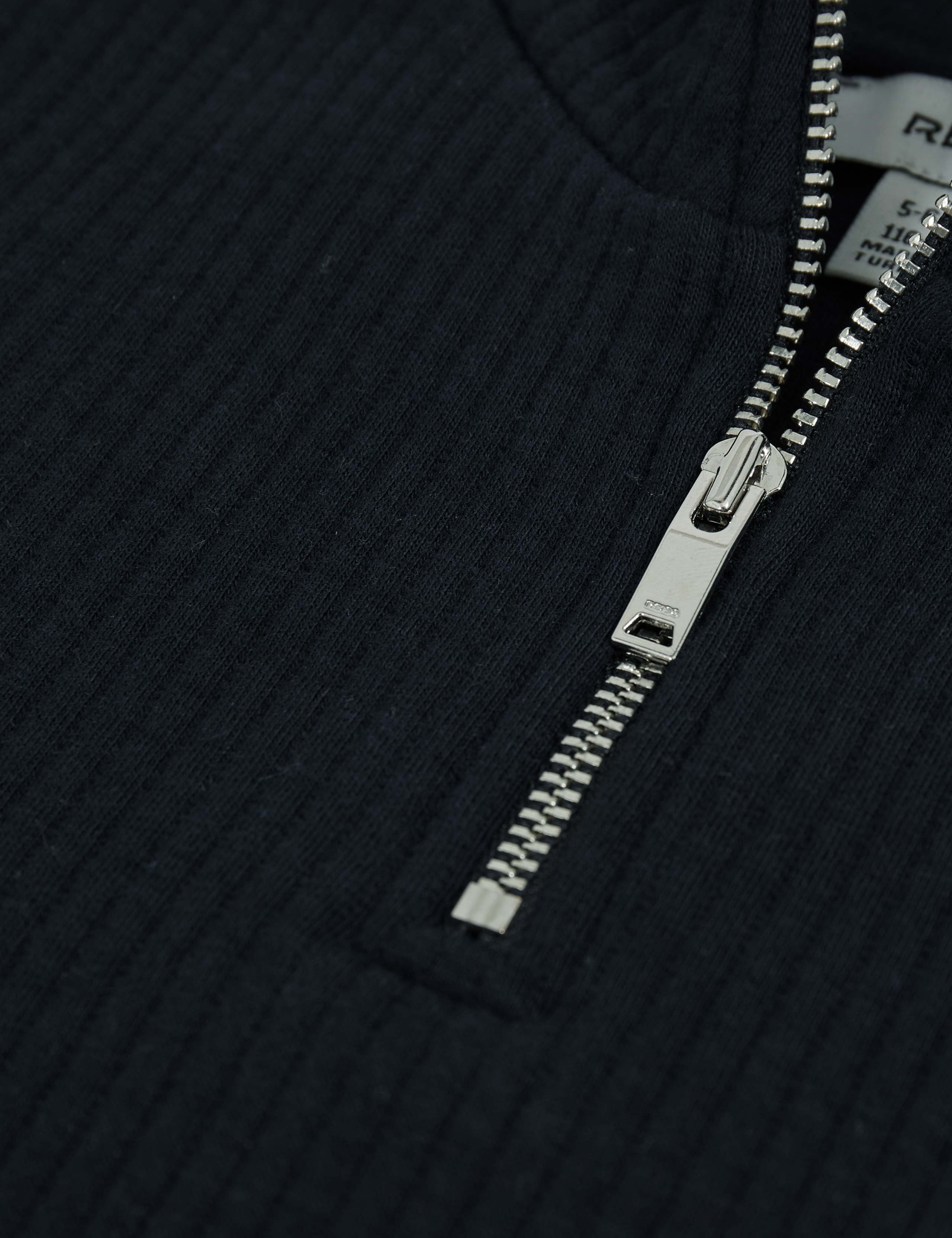 Cotton Rich Half Zip Sweatshirt (3-14 Yrs) 4 of 4