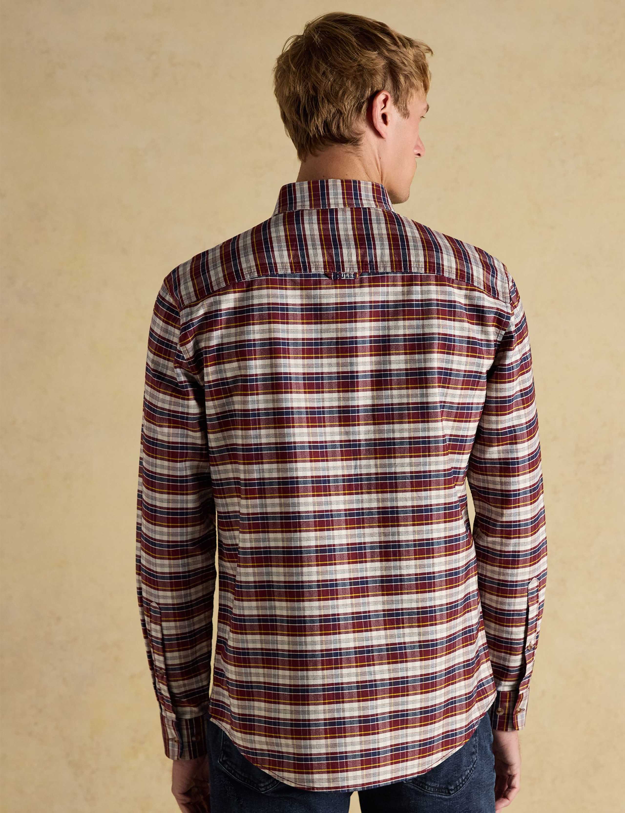 Regular Fit Pure Cotton Checked Oxford Shirt 4 of 11