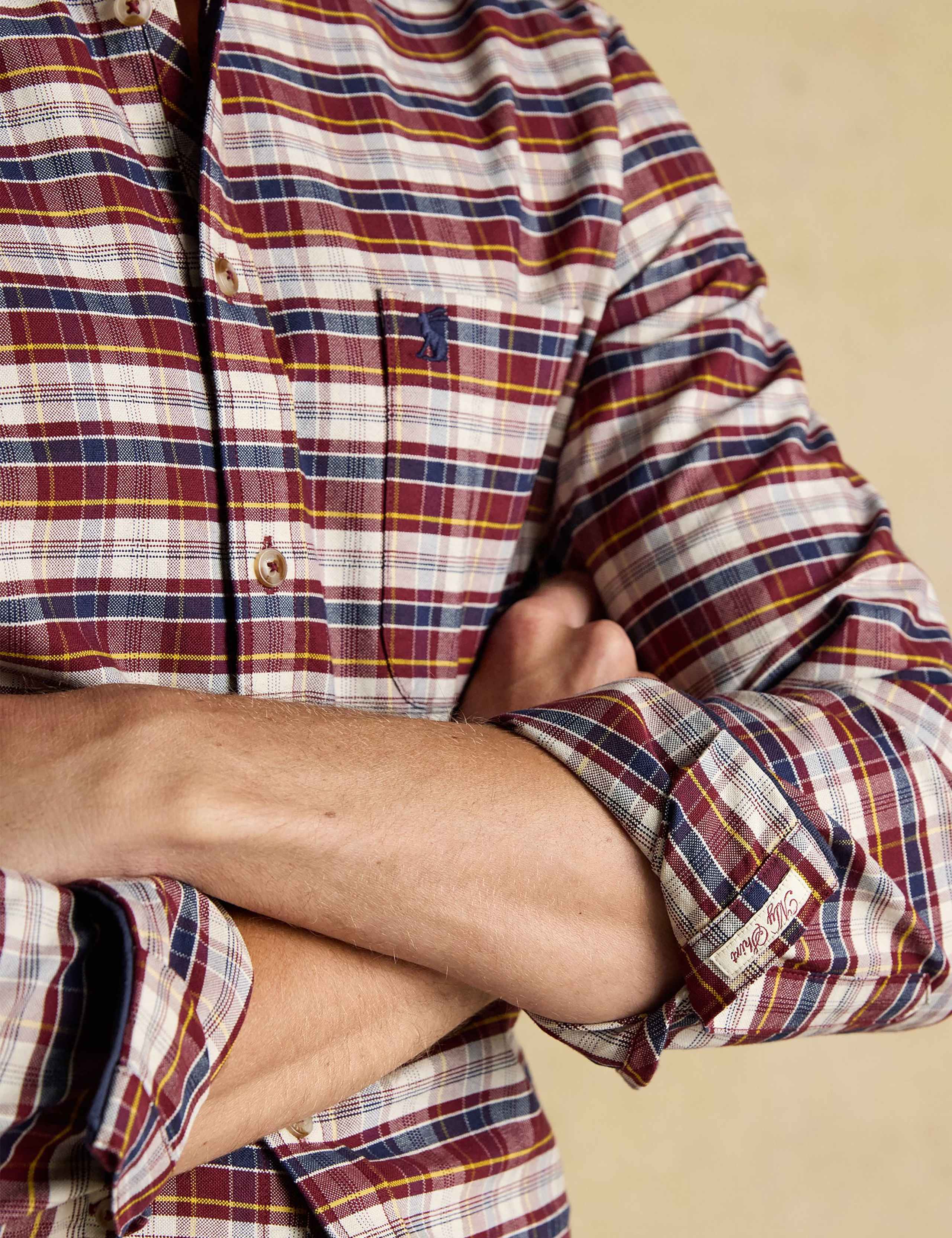 Regular Fit Pure Cotton Checked Oxford Shirt 8 of 11