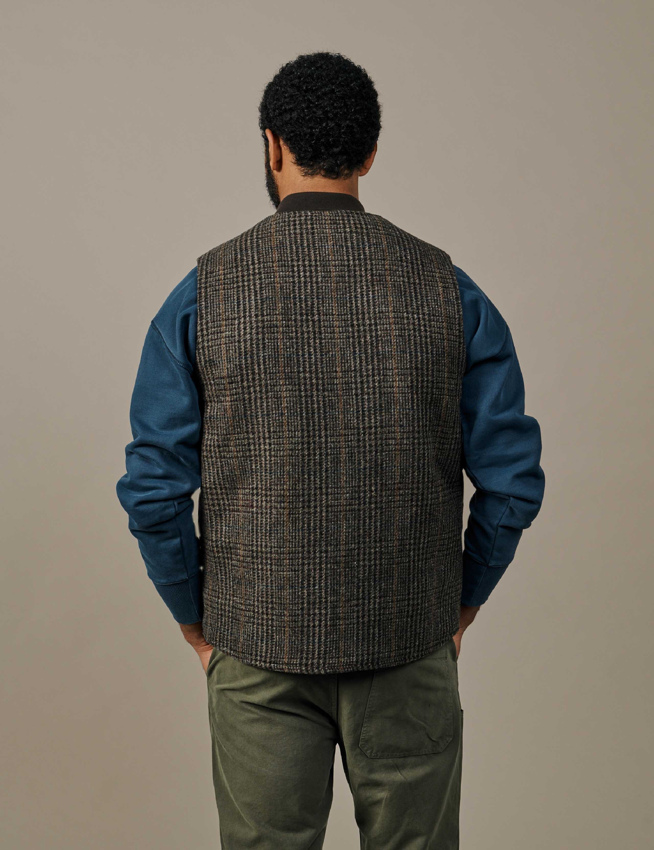 Pure Wool Checked Gilet 3 of 5