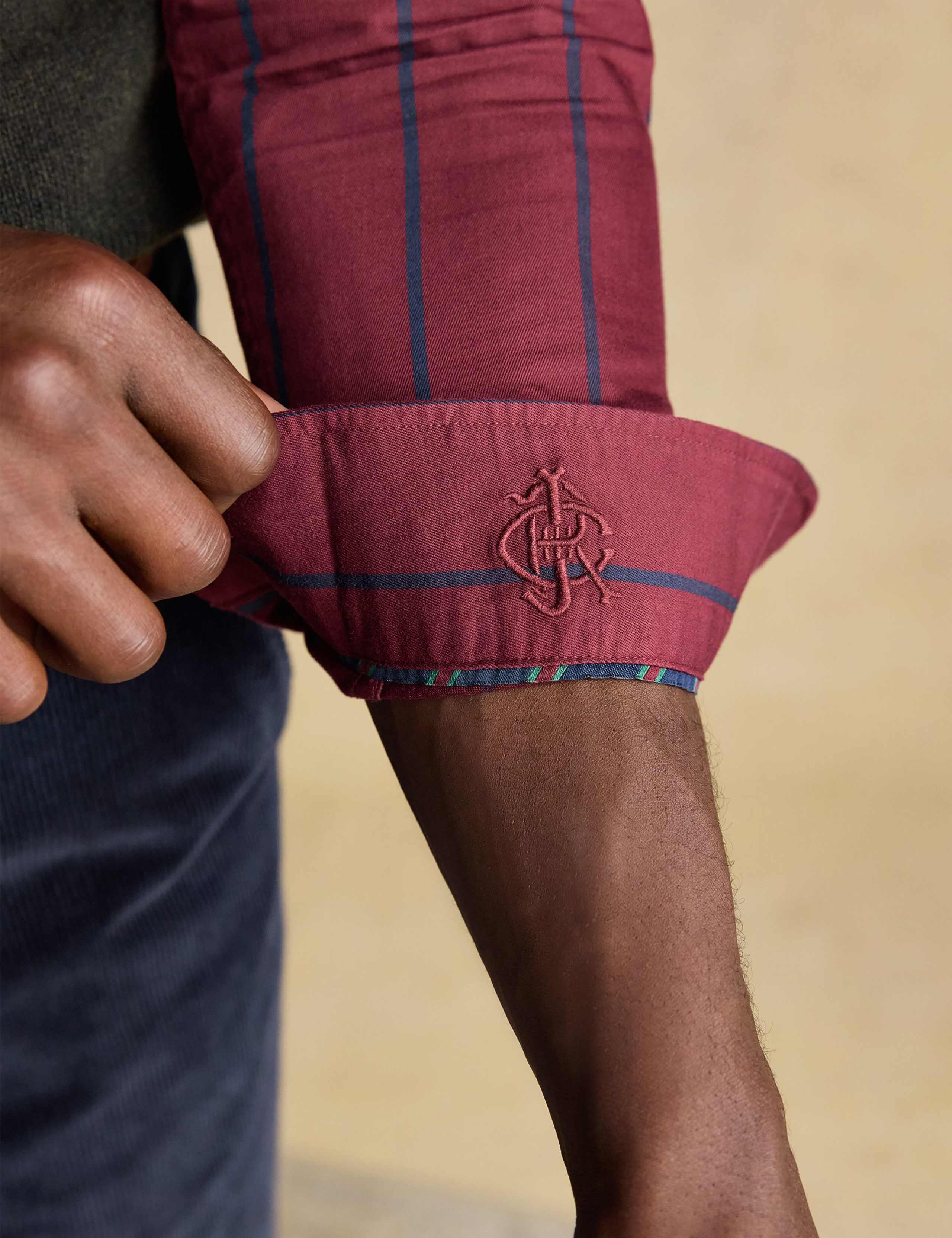 Regular Fit Pure Cotton Striped Oxford Shirt 6 of 12