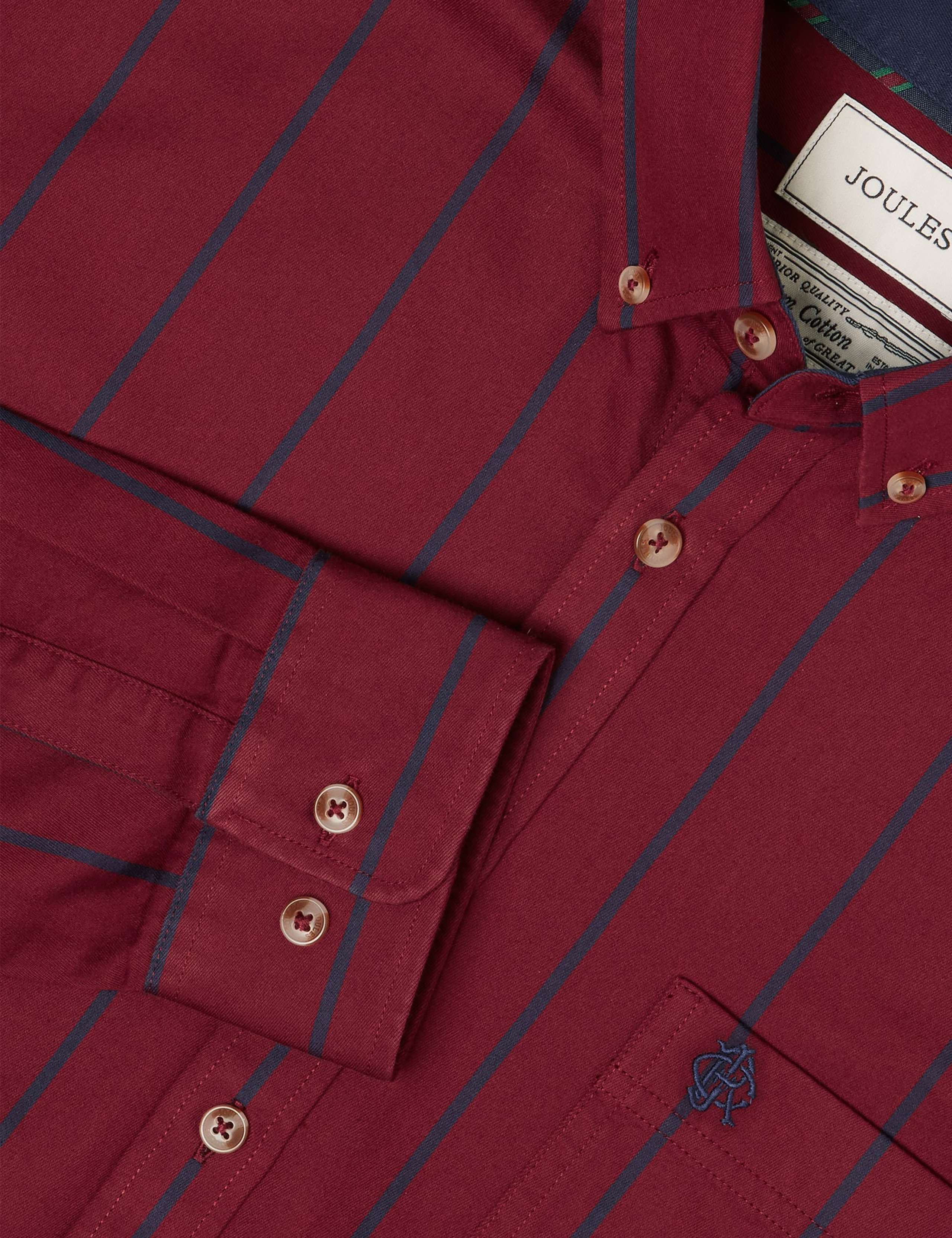 Regular Fit Pure Cotton Striped Oxford Shirt 9 of 12