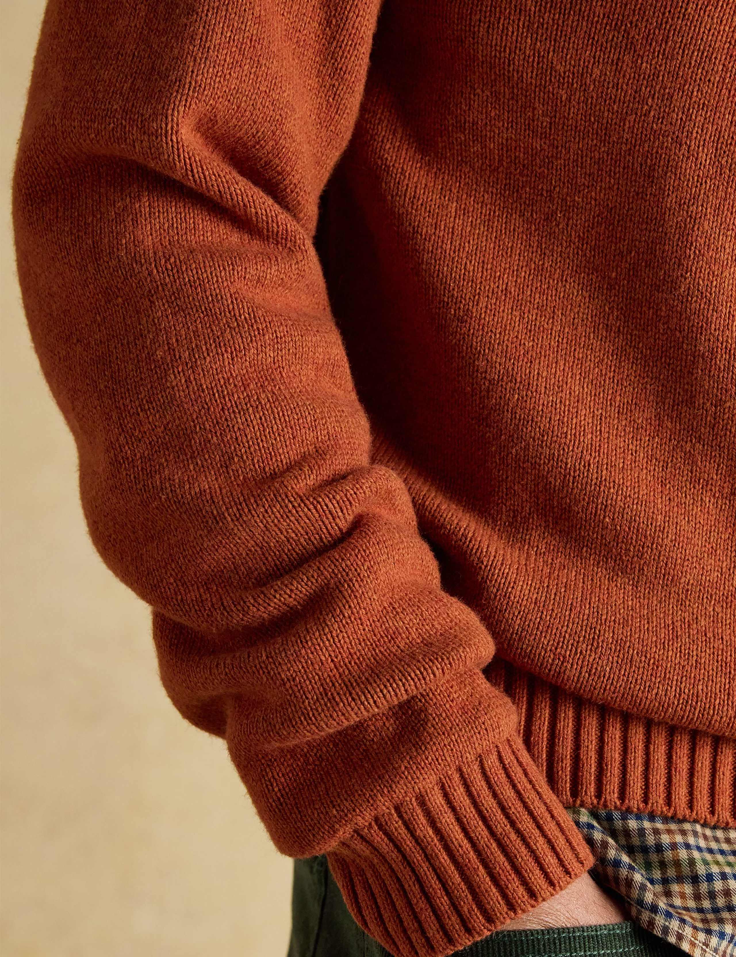 Cotton Rich Christmas Jumper with Wool 7 of 7