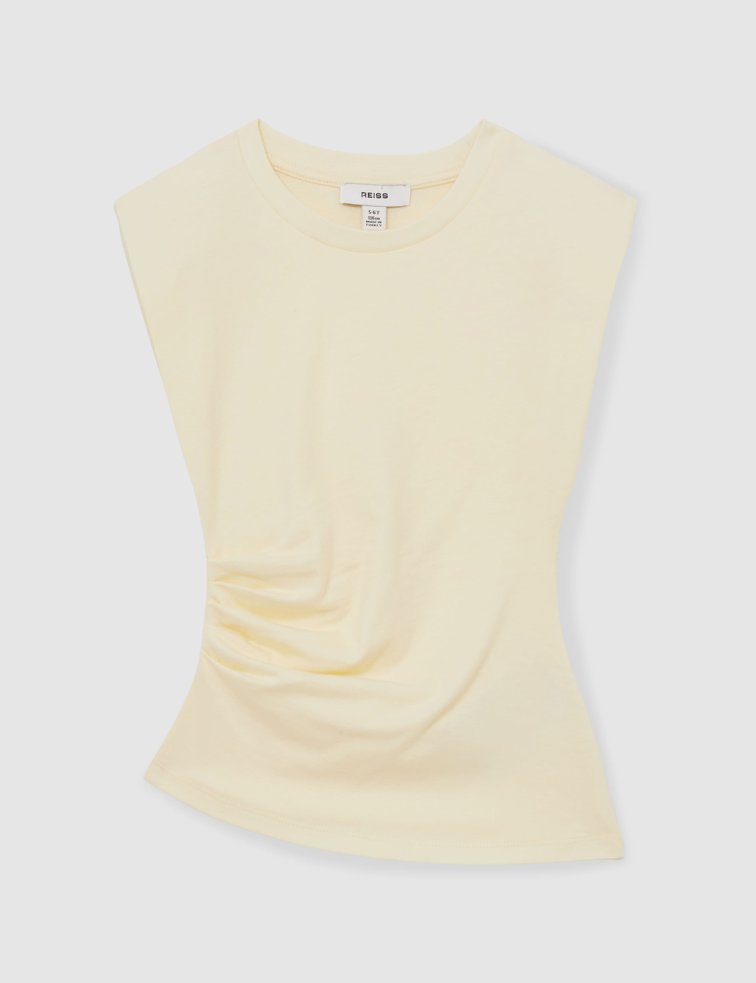 Pure Cotton Side Ruched T-Shirt (4-14 Yrs) 2 of 5