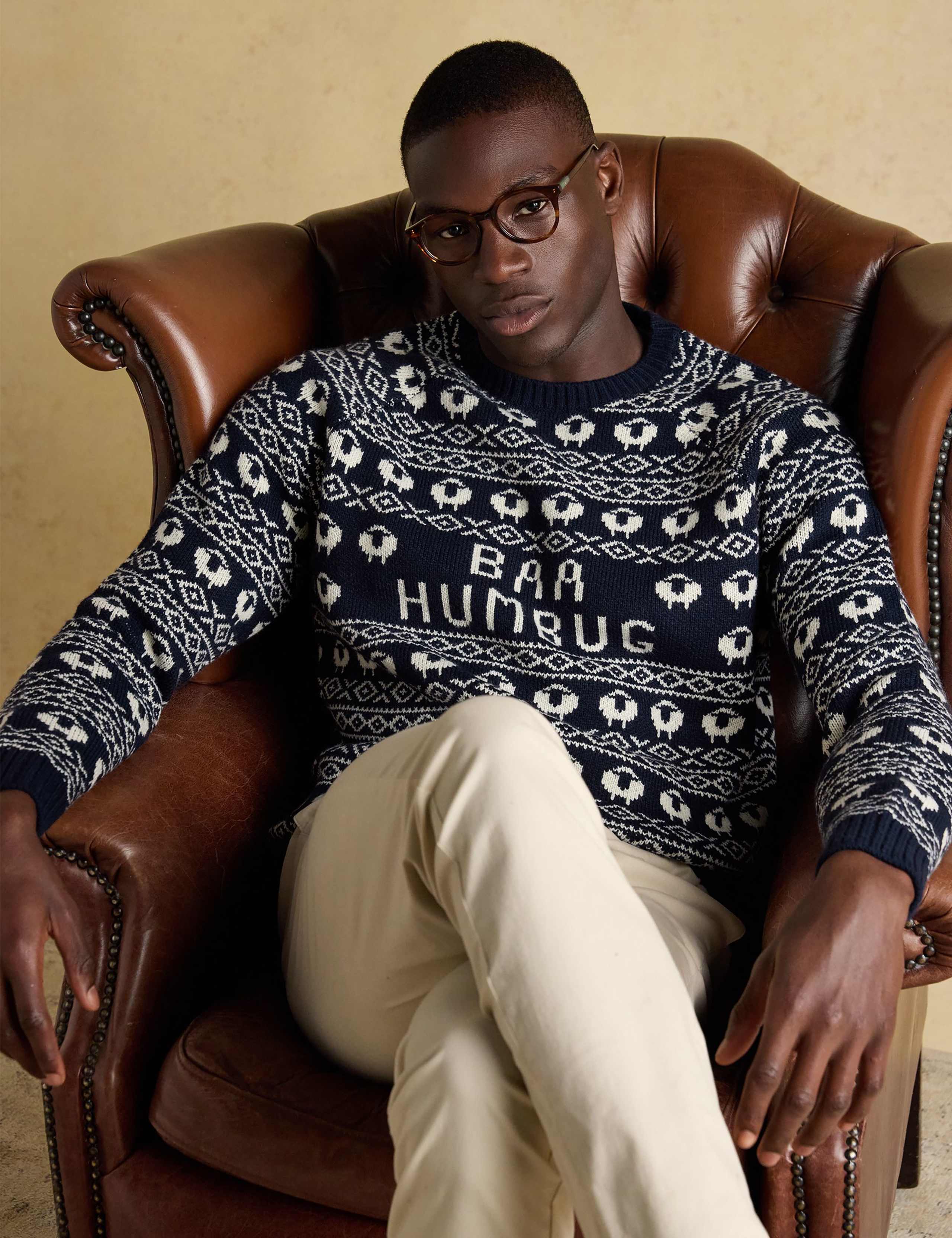 Baa Humbug Christmas Jumper with Wool 5 of 8