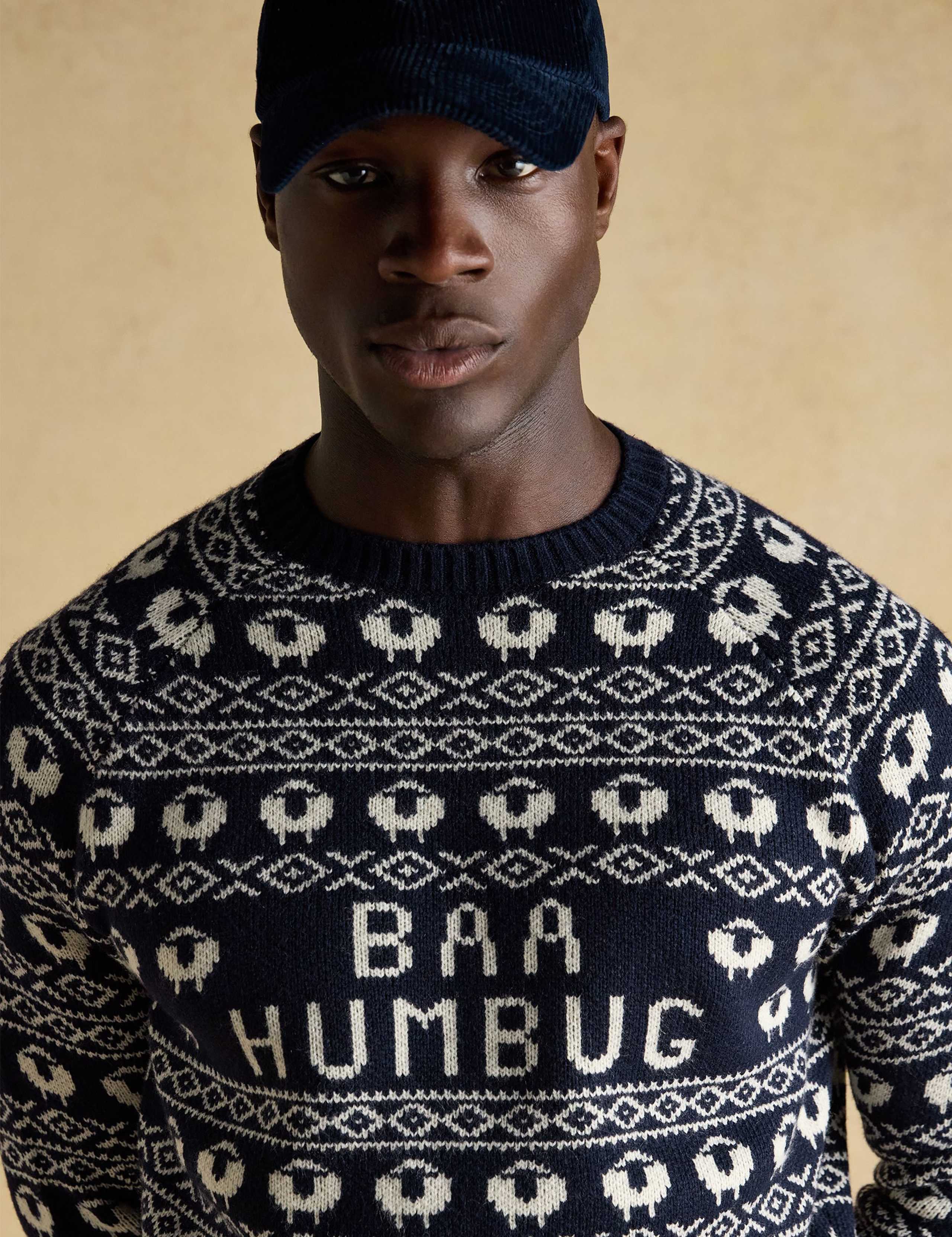 Baa Humbug Christmas Jumper with Wool 6 of 8