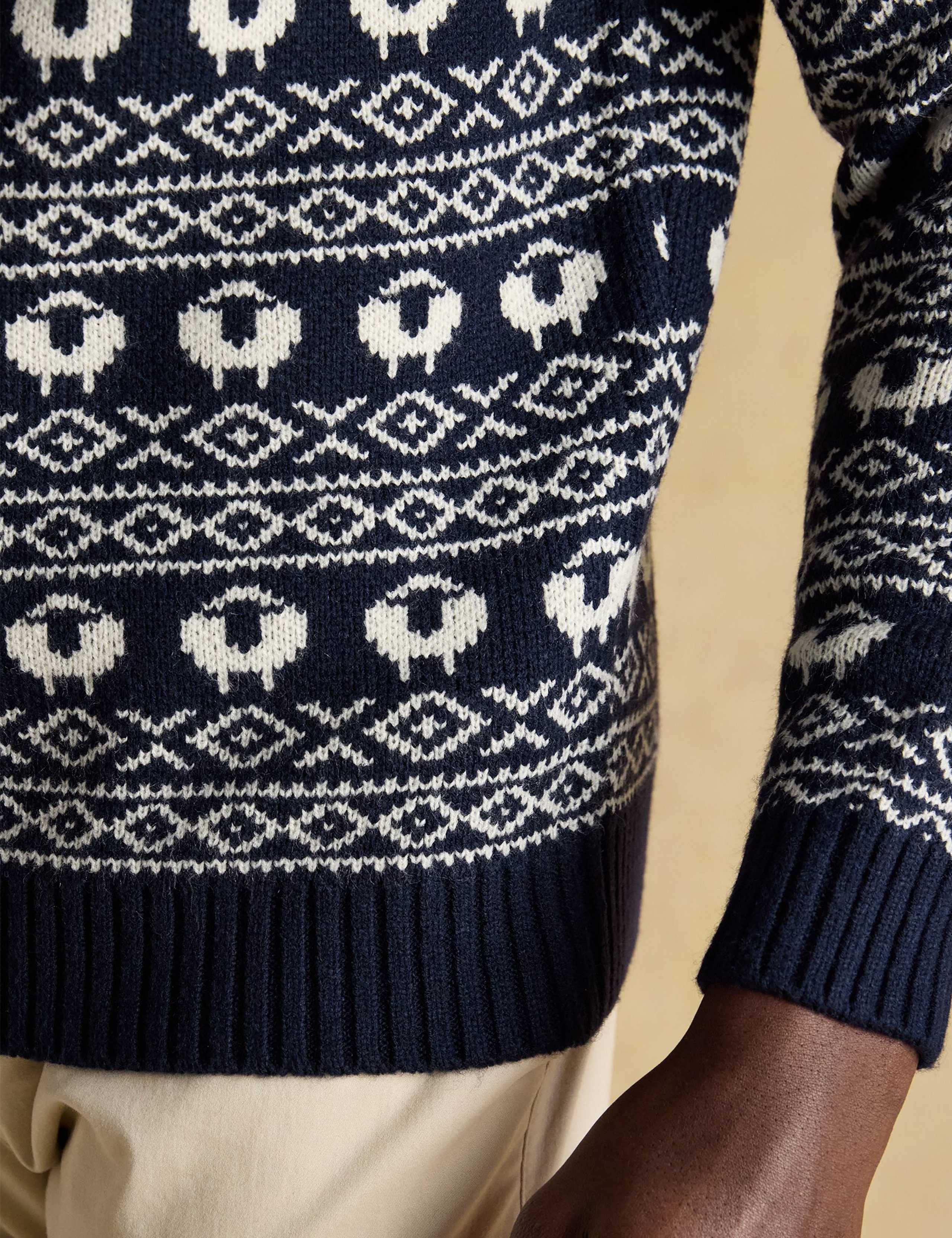 Baa Humbug Christmas Jumper with Wool 7 of 8