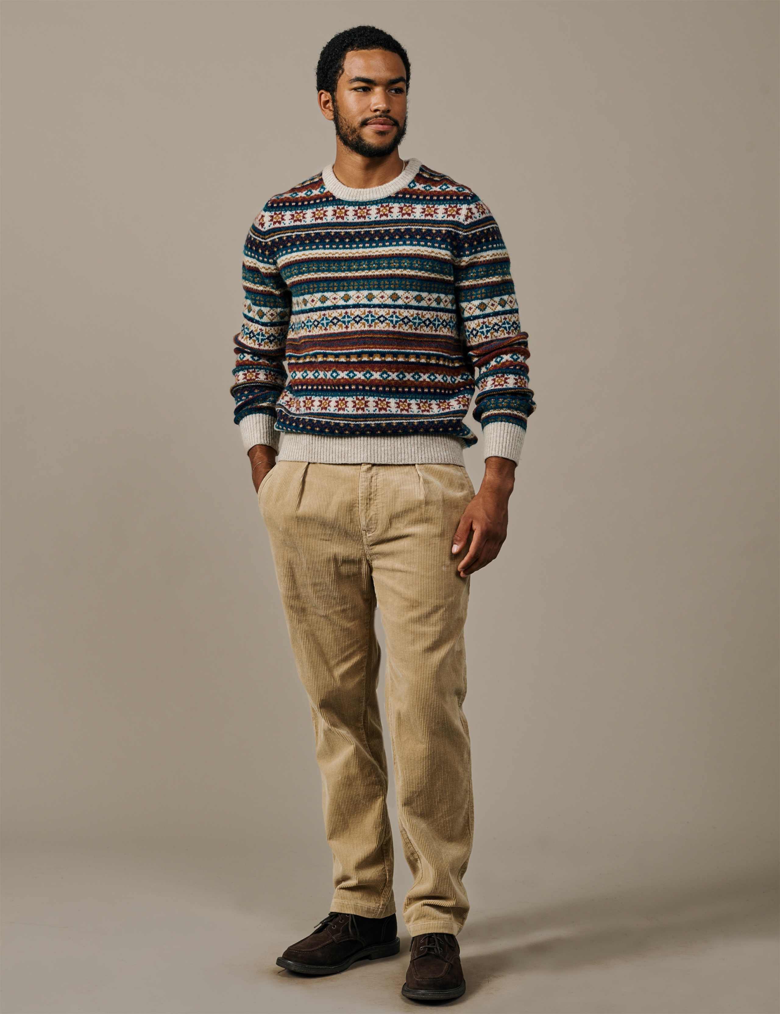 Pure Wool Fair Isle Crew Neck Jumper 2 of 3