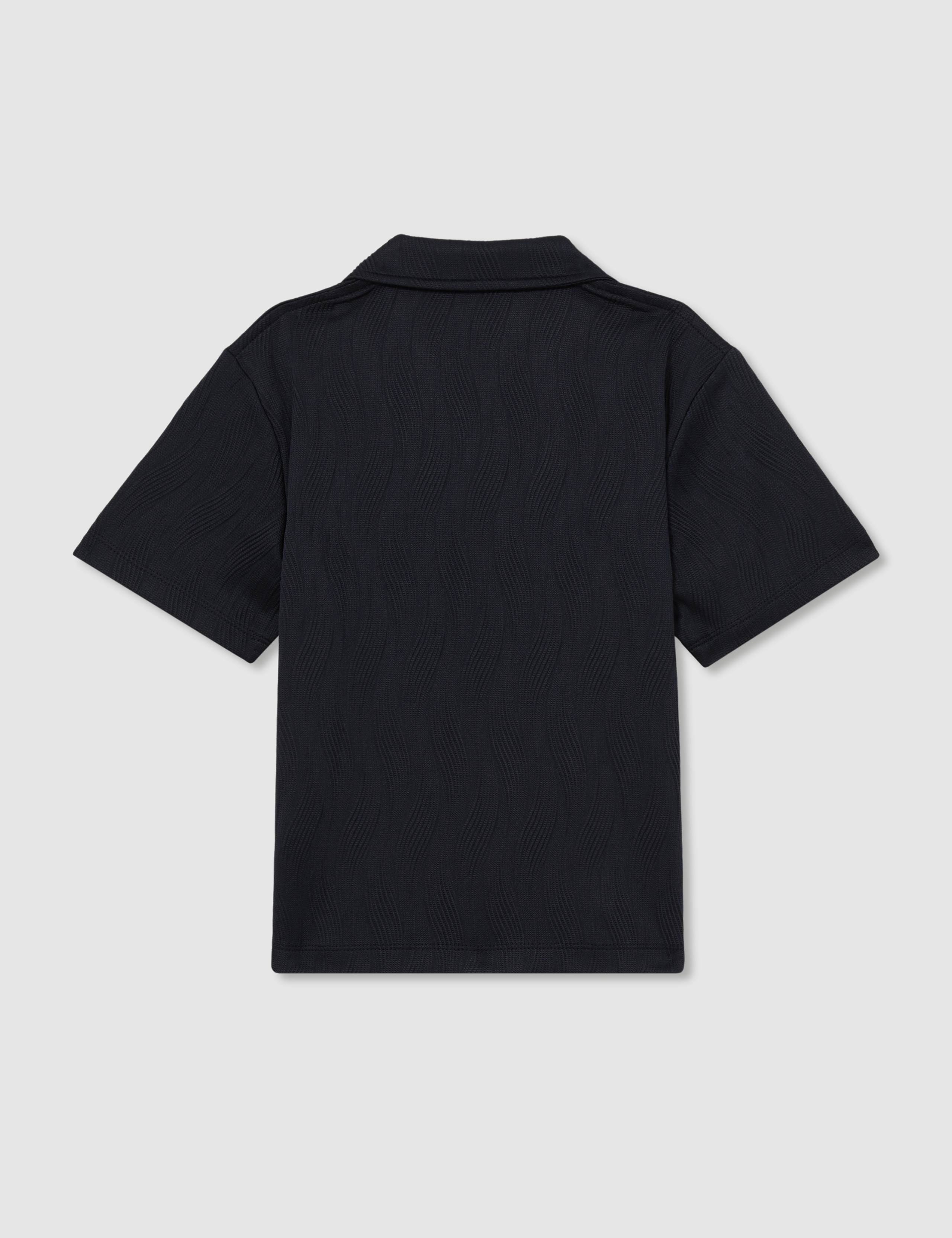 Wave Textured Cuban Collar Shirt (3-14 Yrs) 4 of 5