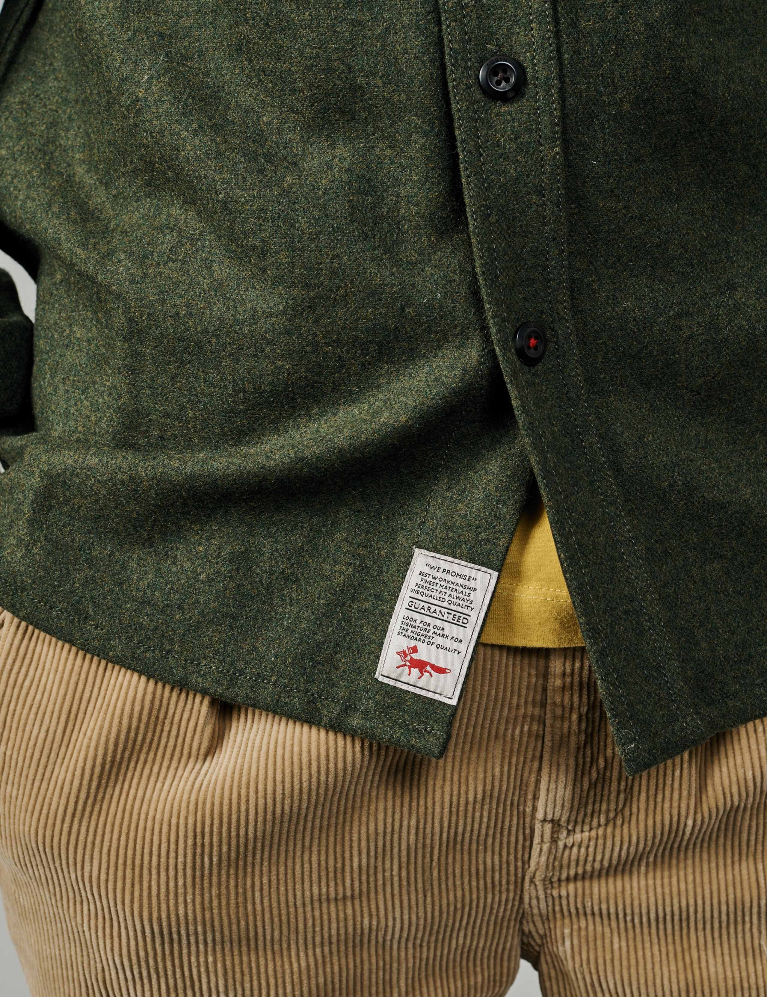 Regular Fit Wool Rich Textured Overshirt 4 of 5