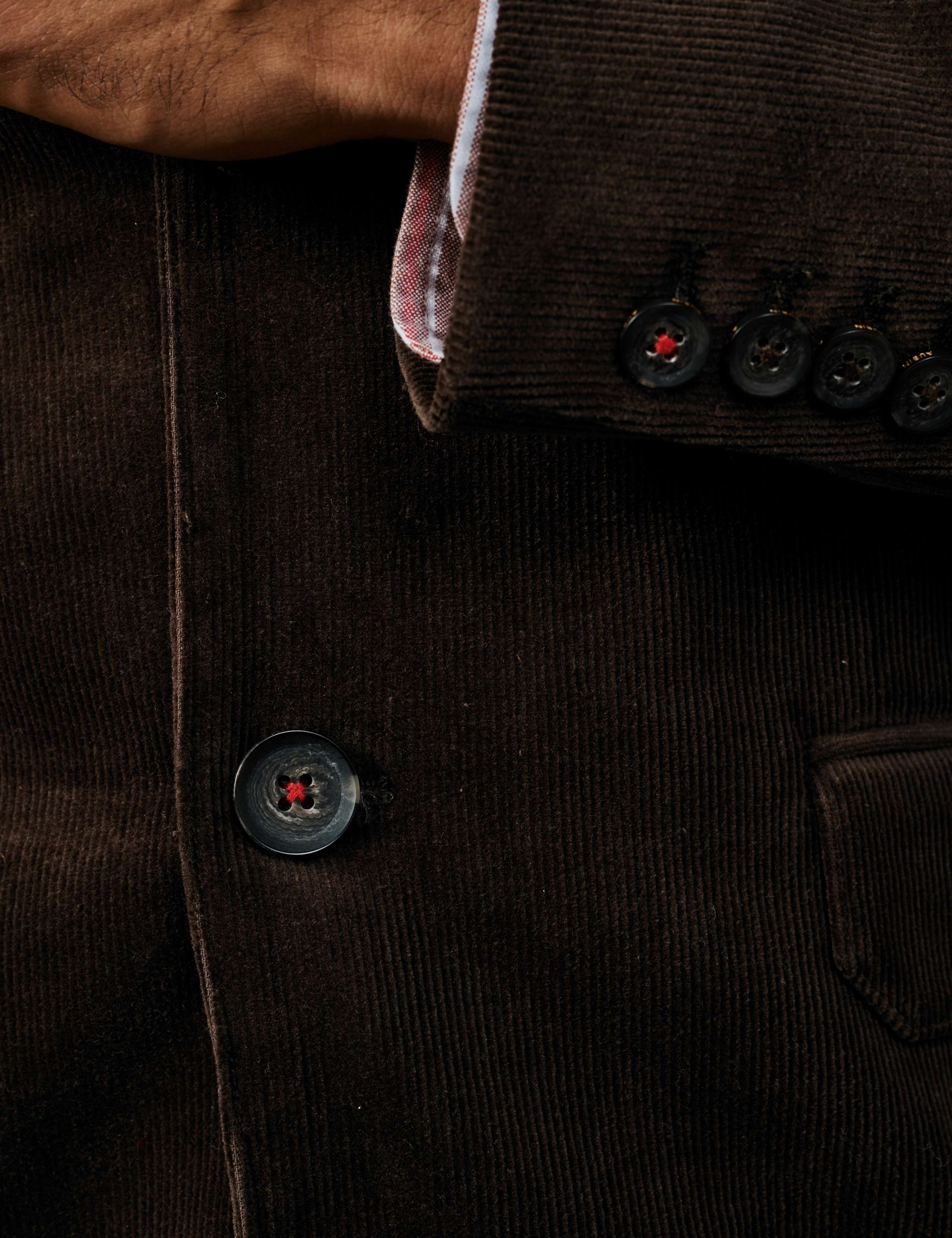Cotton Rich Corduroy Tailored Fit Blazer 3 of 4