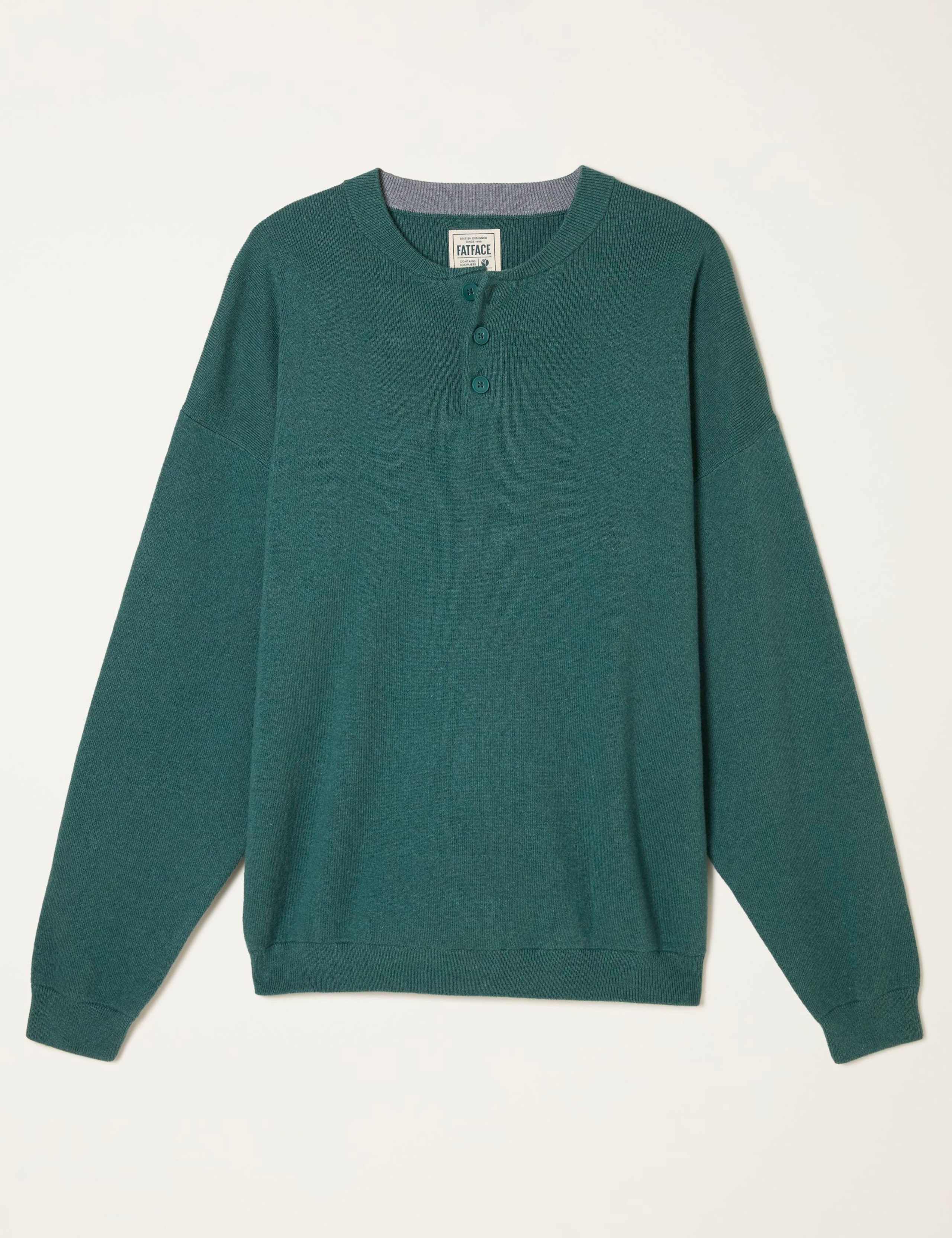 Cotton Rich Crew Neck Ribbed Jumper 2 of 6