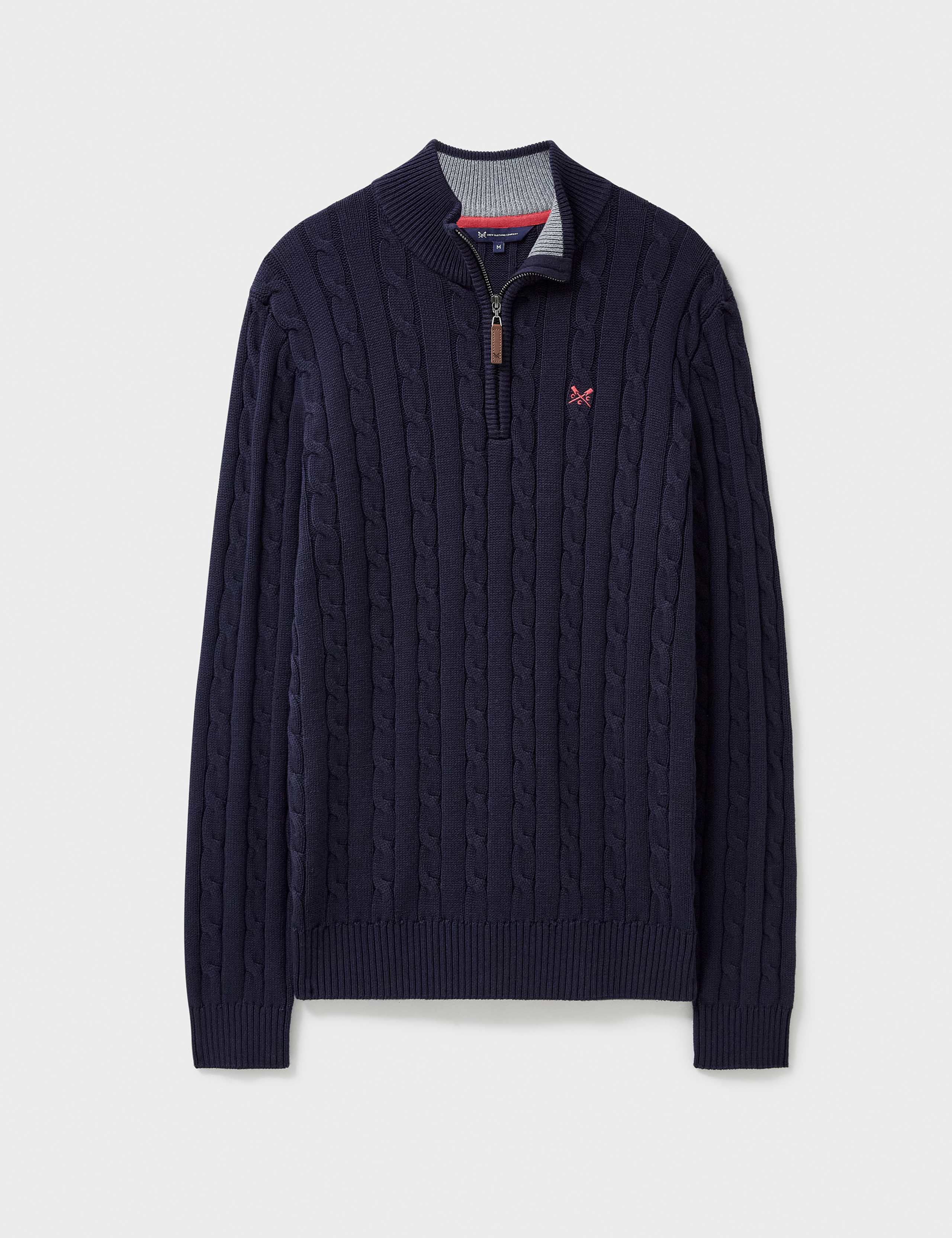 Pure Cotton Cable Half Zip Jumper 2 of 5