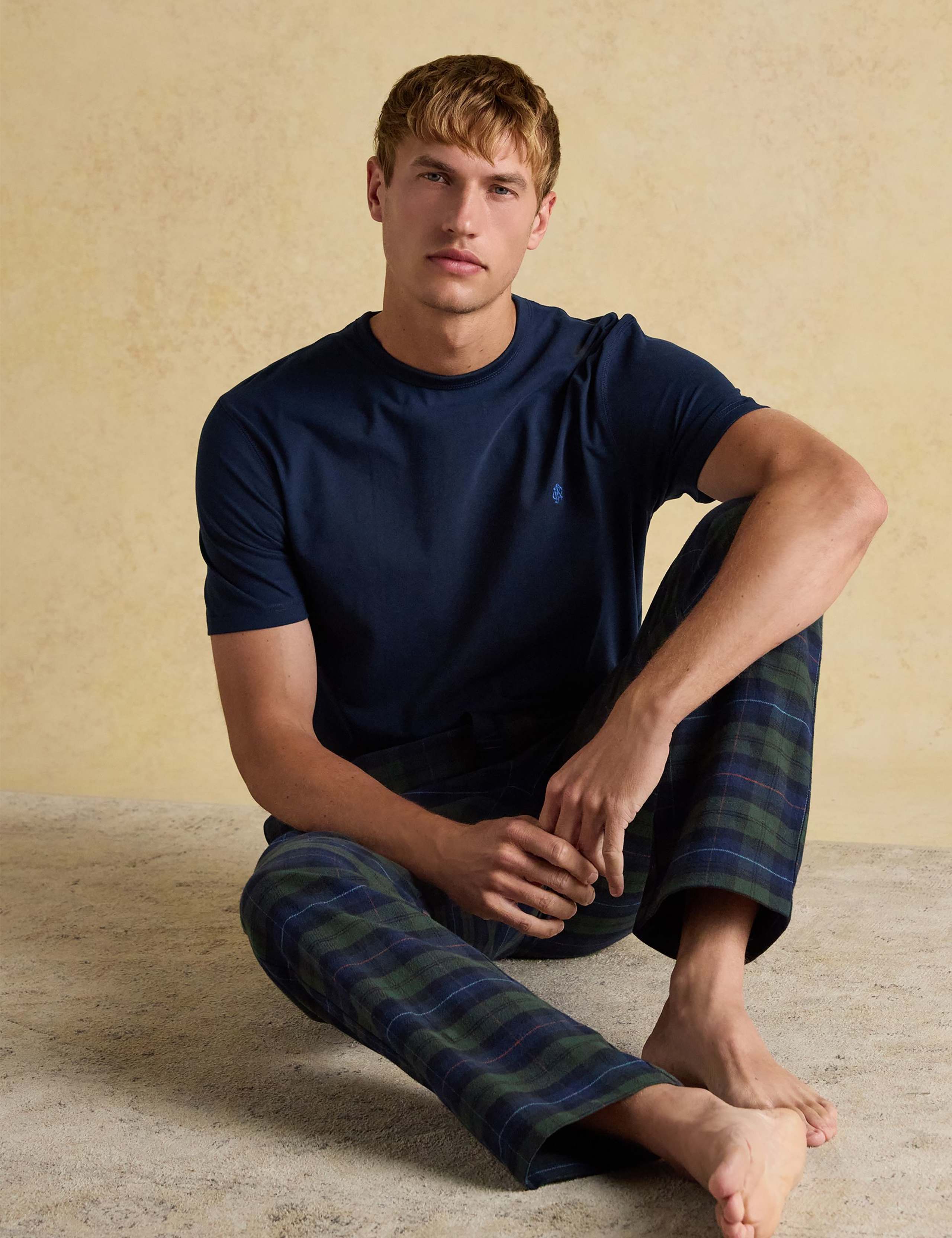 Brushed Cotton Checked Pyjama Bottoms 4 of 8