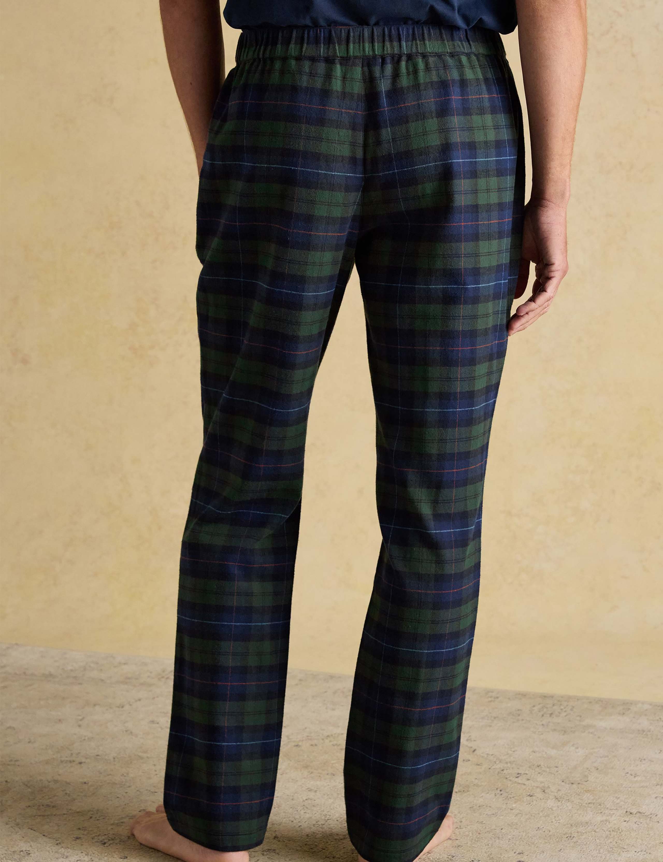 Brushed Cotton Checked Pyjama Bottoms 5 of 8