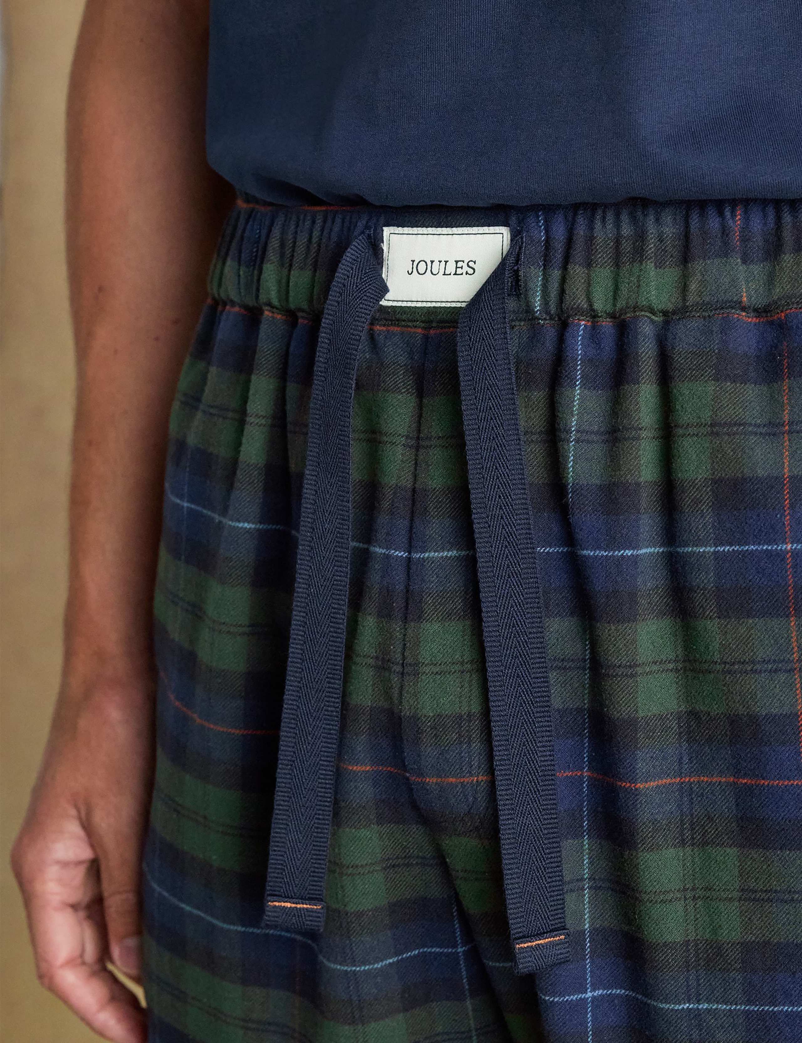 Brushed Cotton Checked Pyjama Bottoms 6 of 8