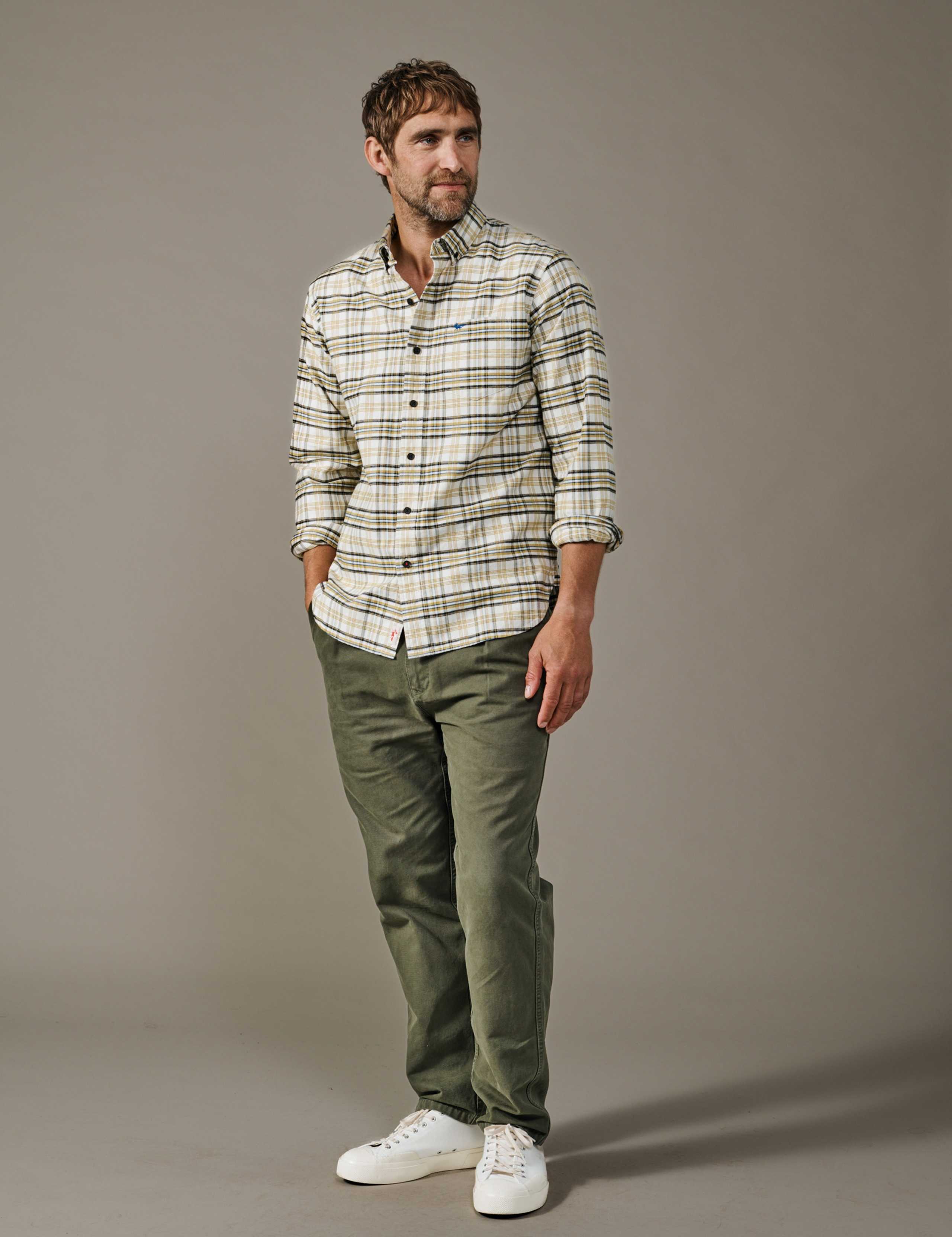 Regular Fit Pure Cotton Check Oxford Shirt 2 of 5