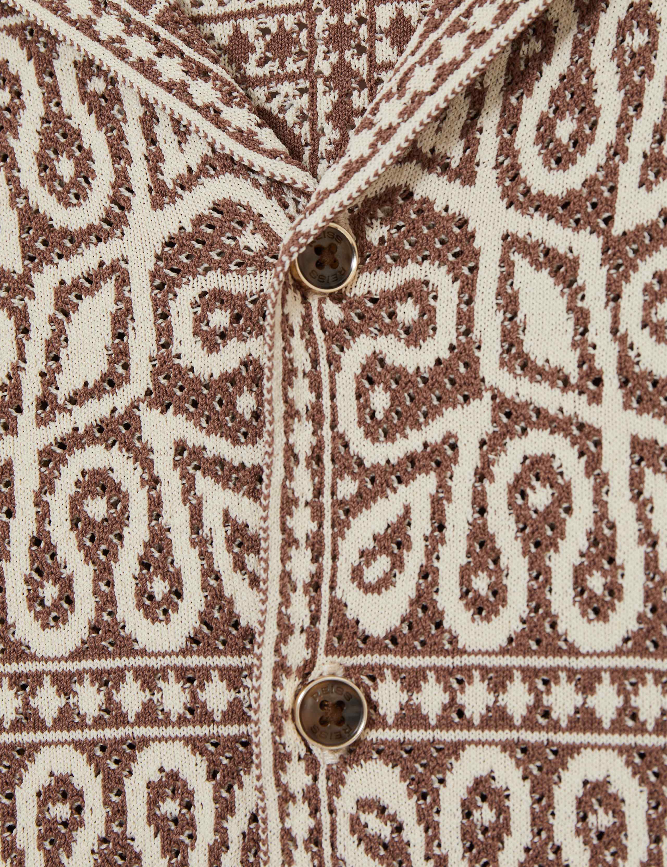 Patterned Knitted Cuban Shirt (3-14 Yrs) 4 of 4