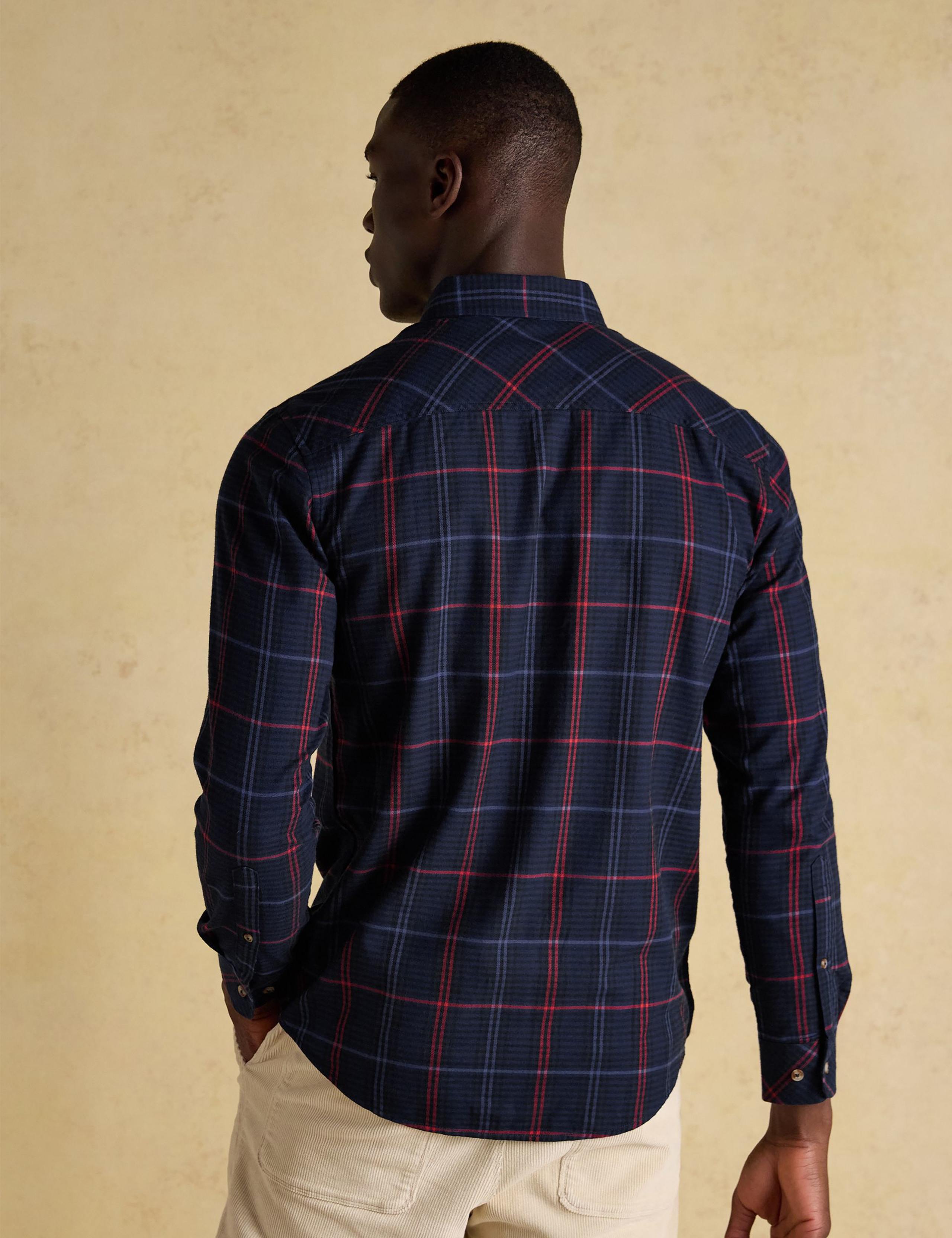 Regular Fit Pure Cotton Checked Flannel Shirt 3 of 8