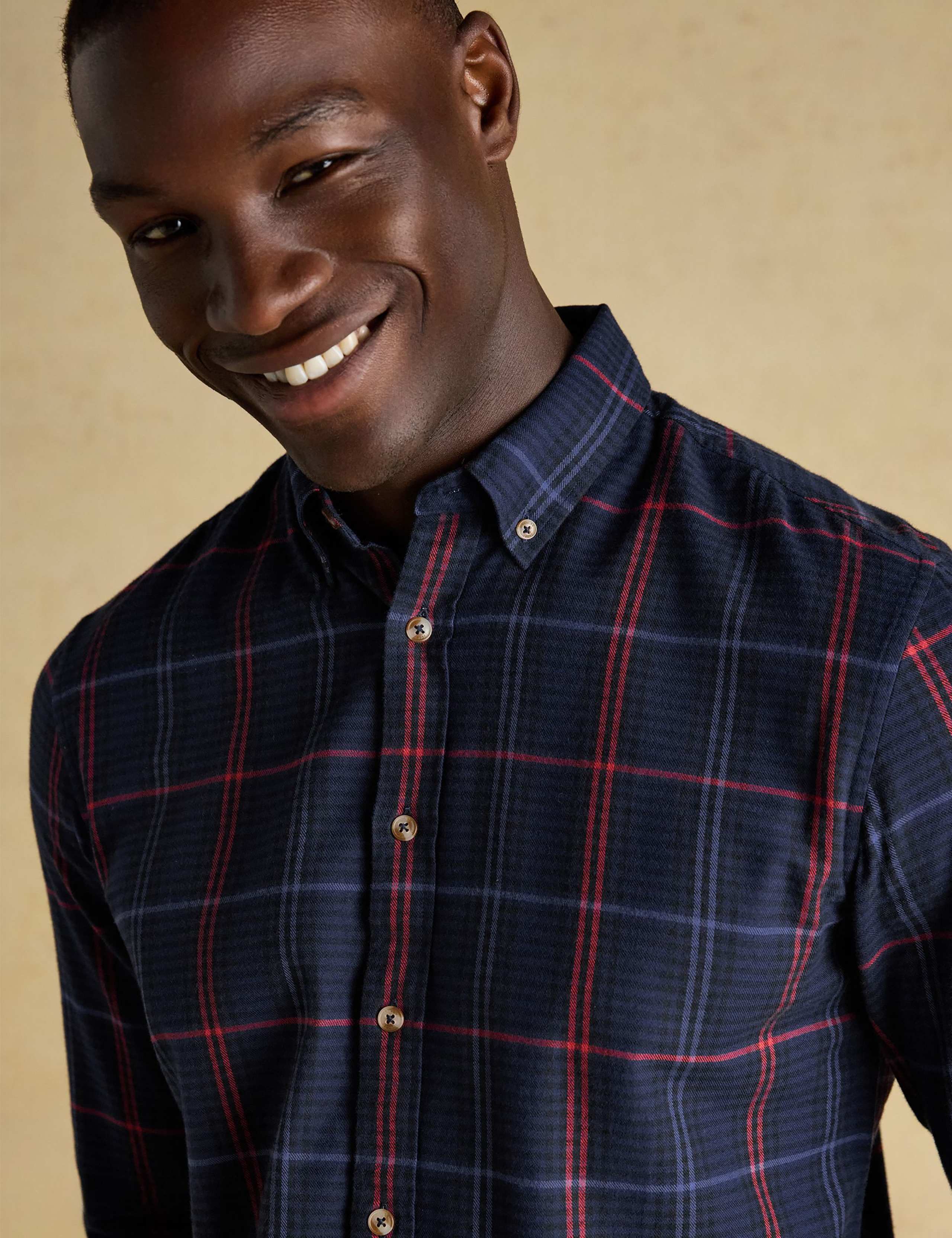 Regular Fit Pure Cotton Checked Flannel Shirt 4 of 8
