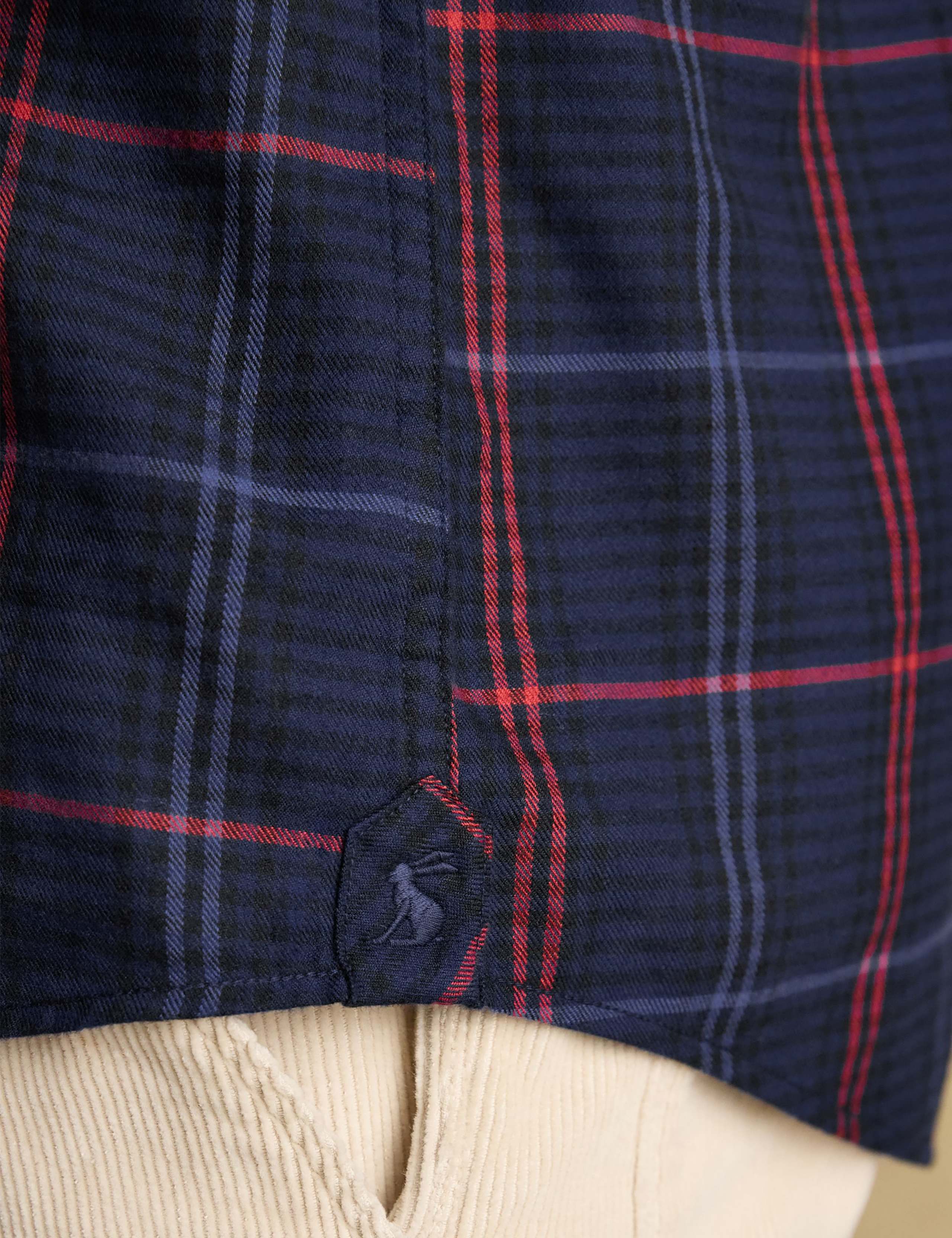 Regular Fit Pure Cotton Checked Flannel Shirt 8 of 8