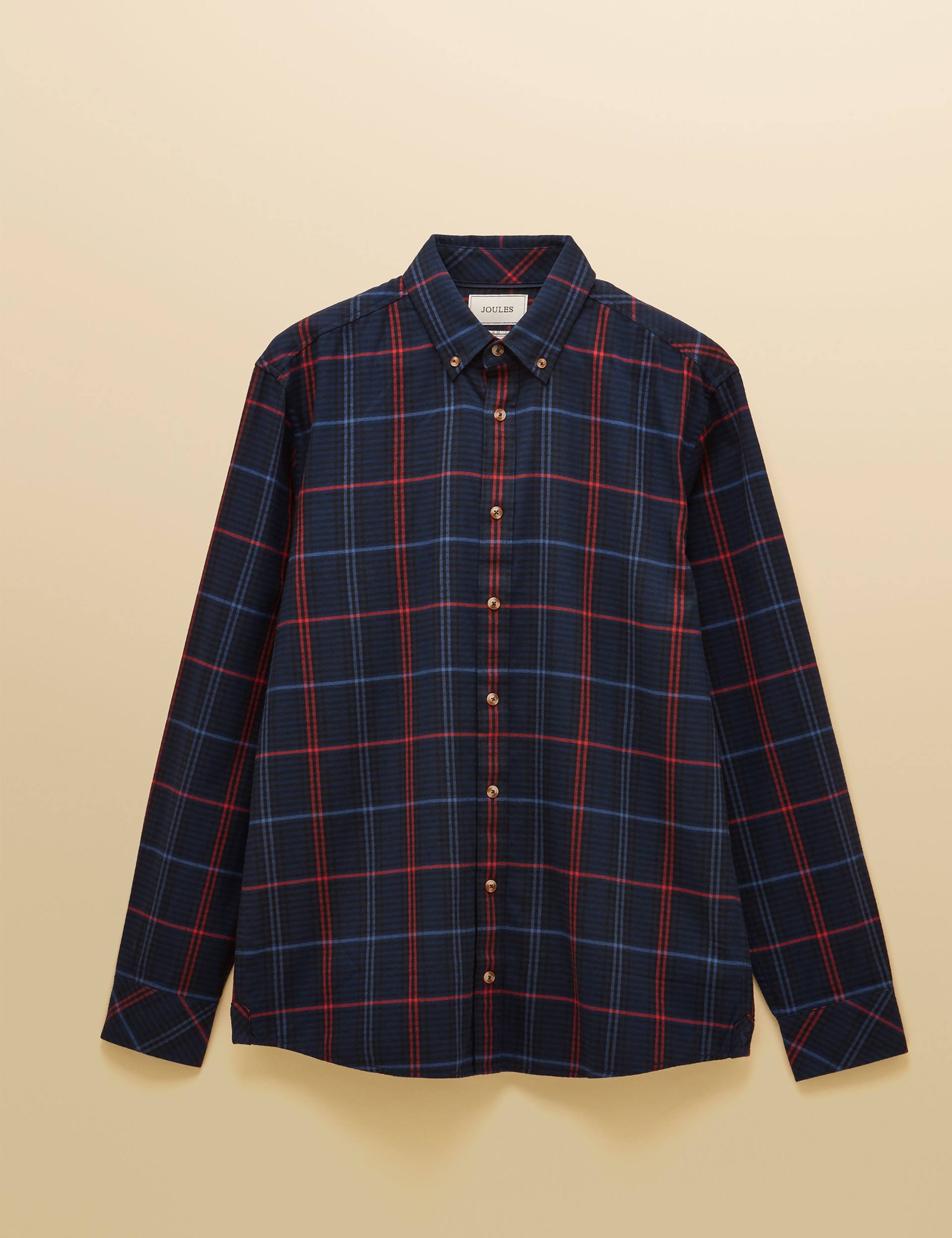 Regular Fit Pure Cotton Checked Flannel Shirt 2 of 8