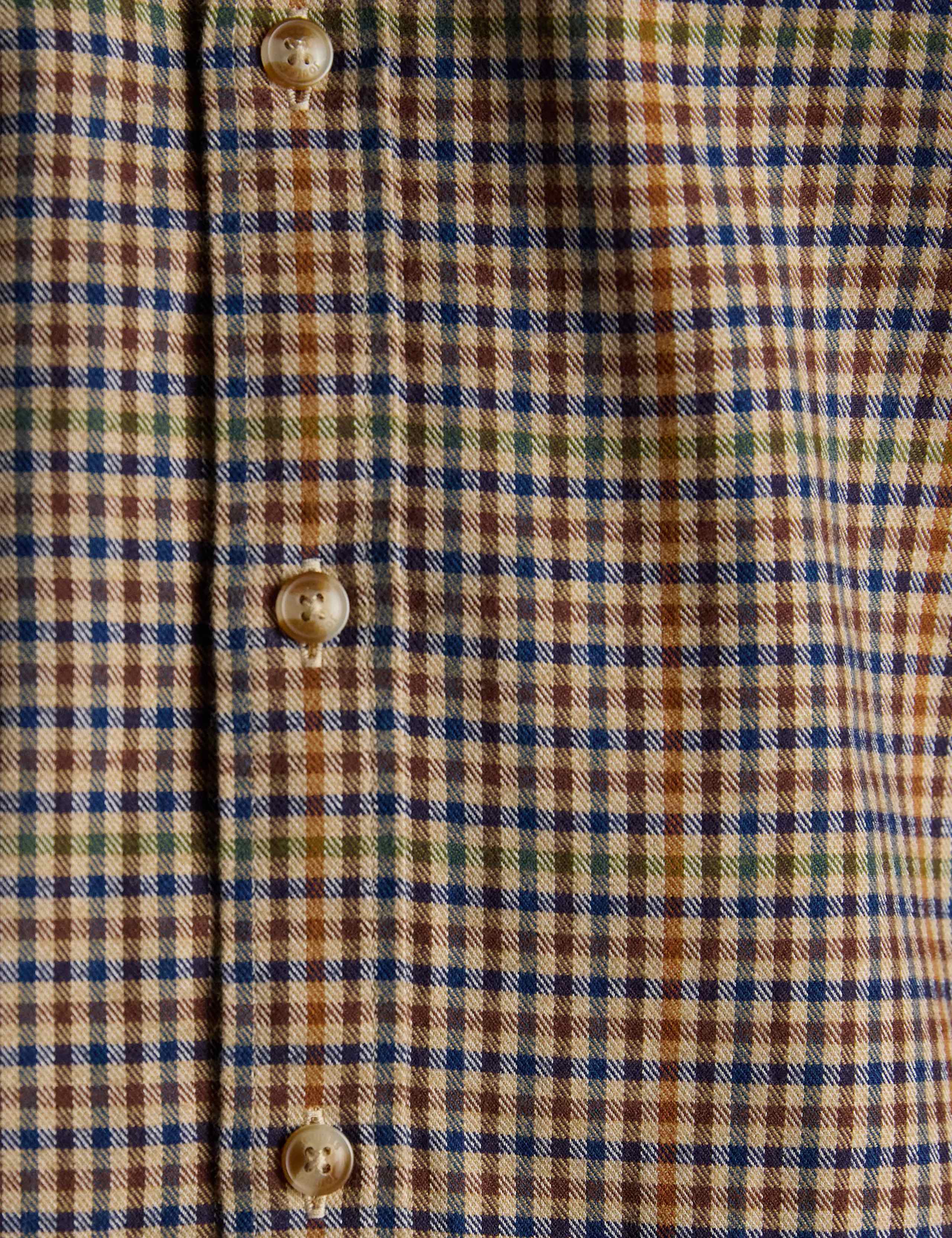 Regular Fit Pure Cotton Checked Flannel Shirt 9 of 9