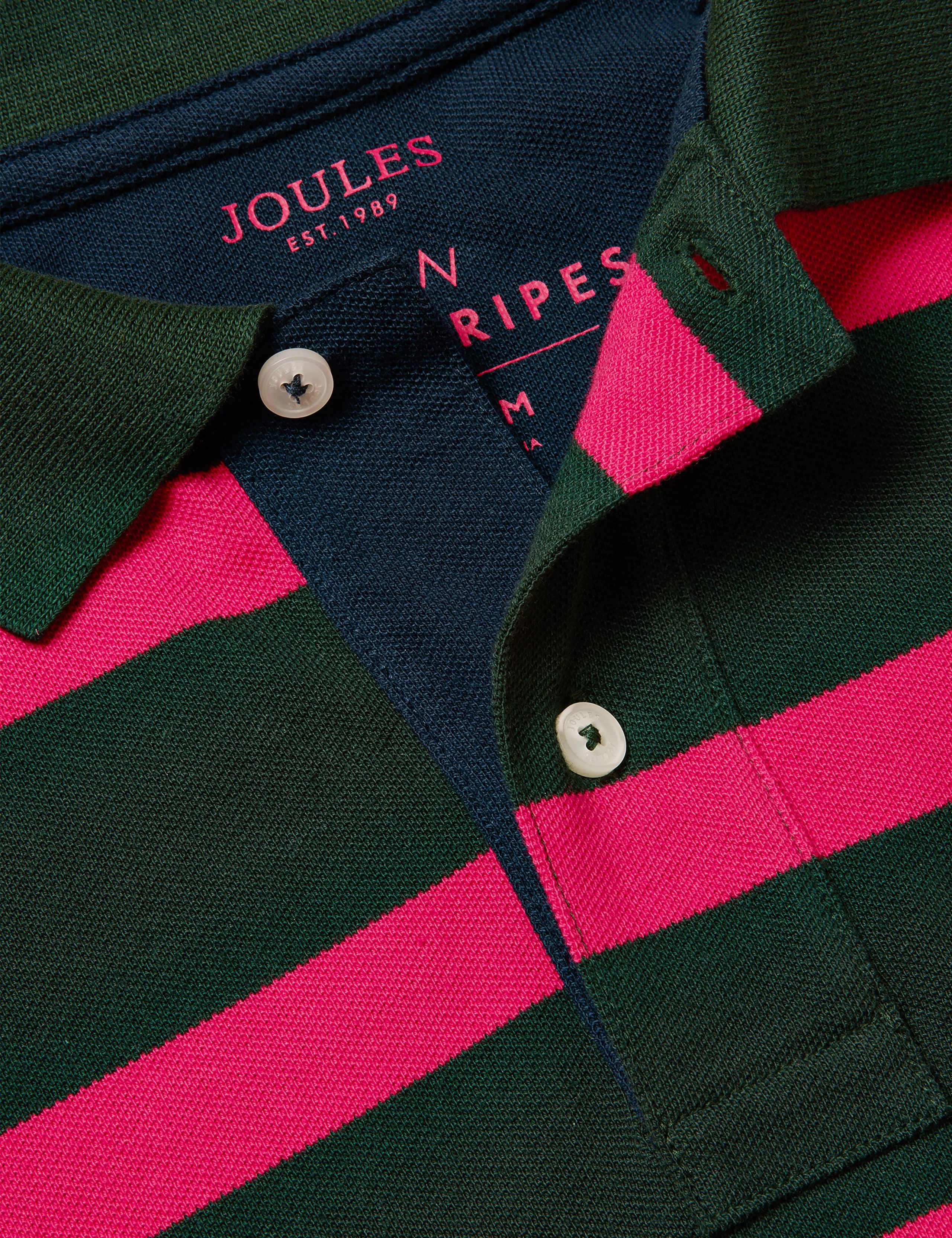 Pure Cotton Striped Polo Shirt 4 of 6