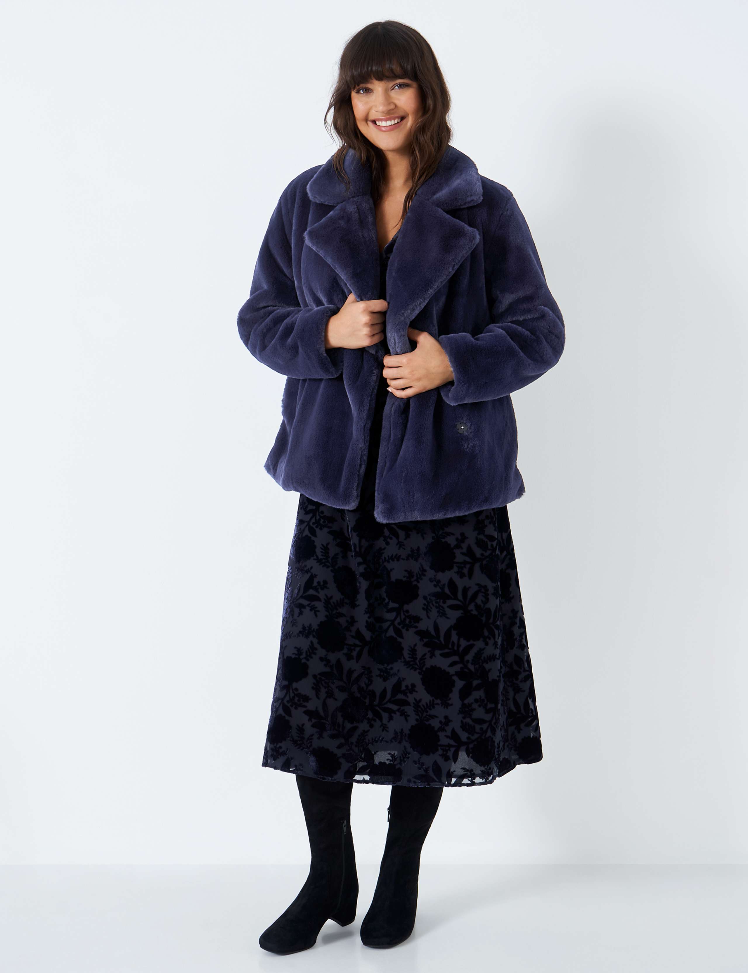 Faux Fur Collared Coat 1 of 5