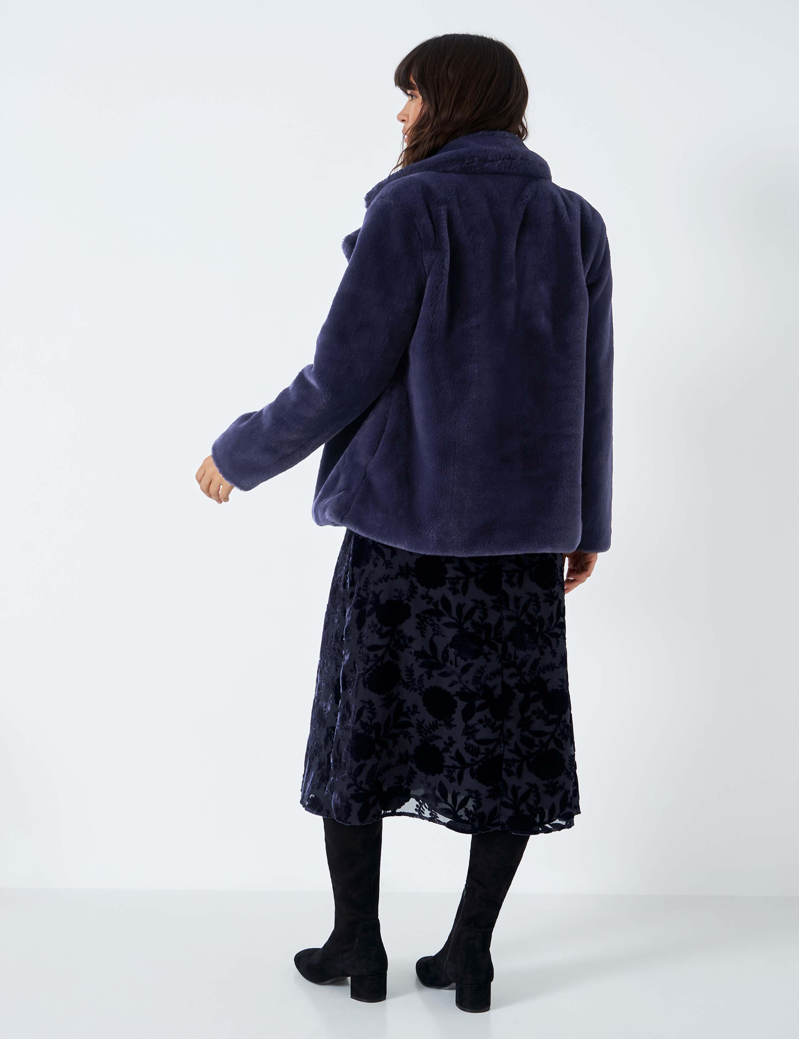 Faux Fur Collared Coat 4 of 5