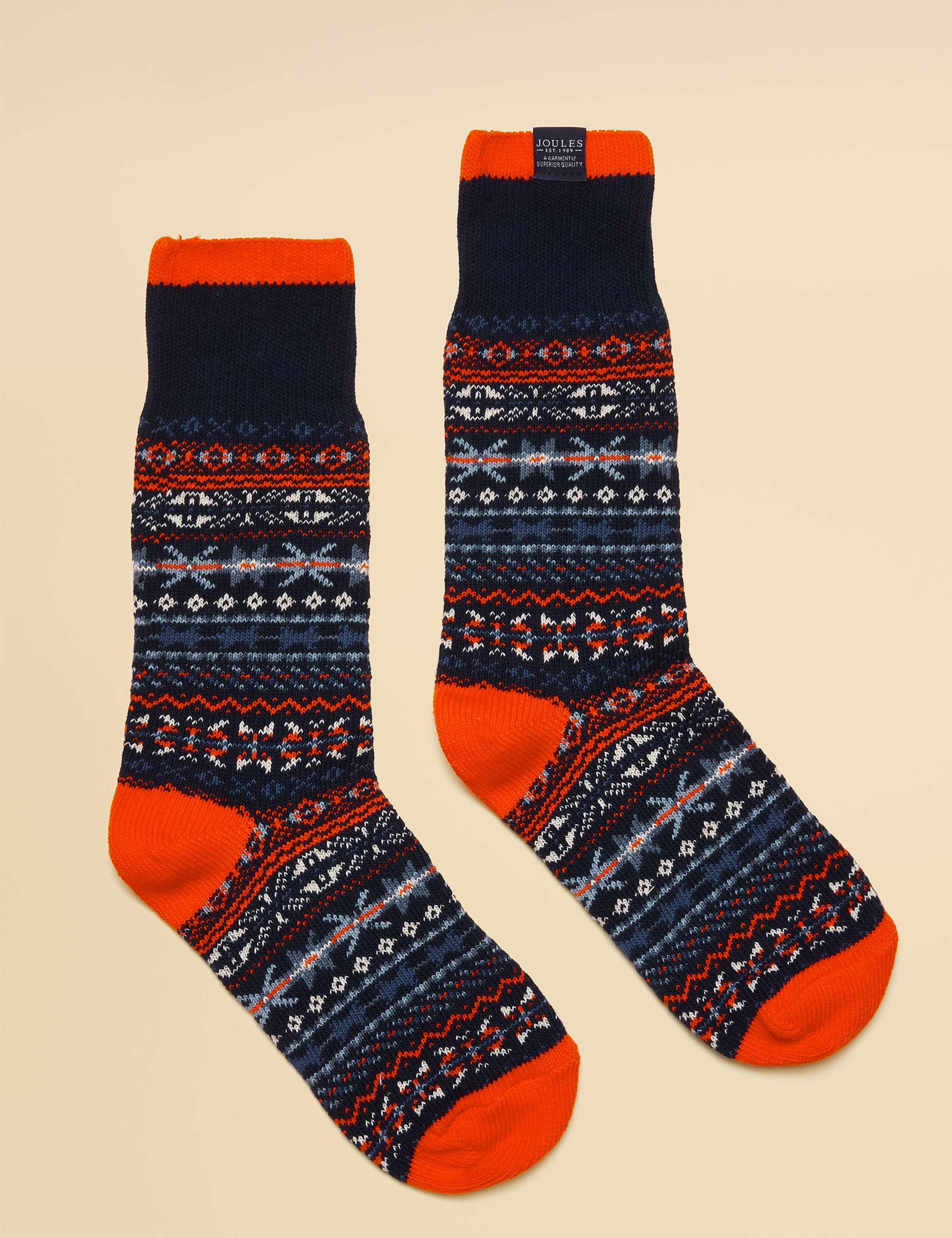 Cotton Rich Patterned Socks 1 of 3