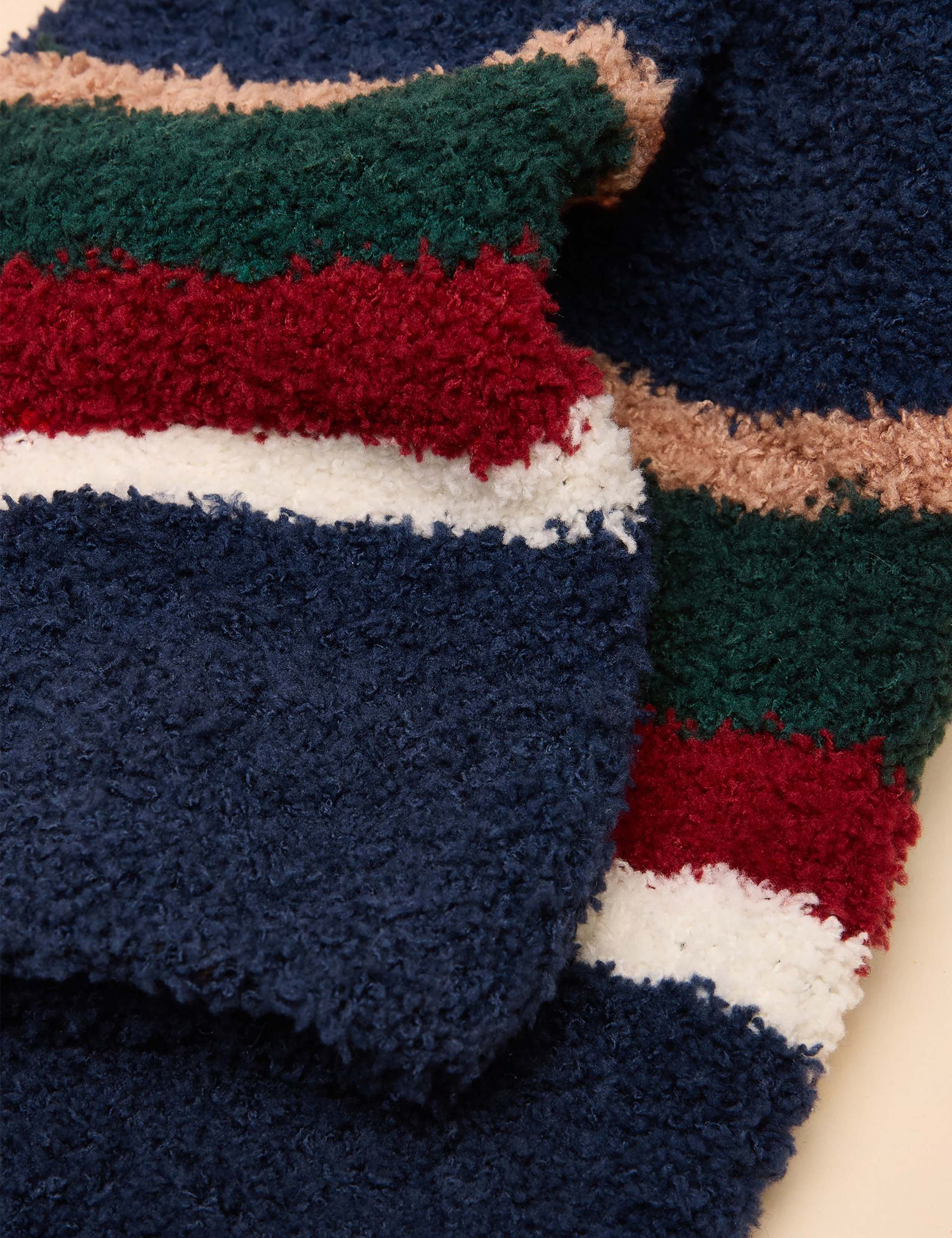 Striped Fluffy Thermal Socks 2 of 3