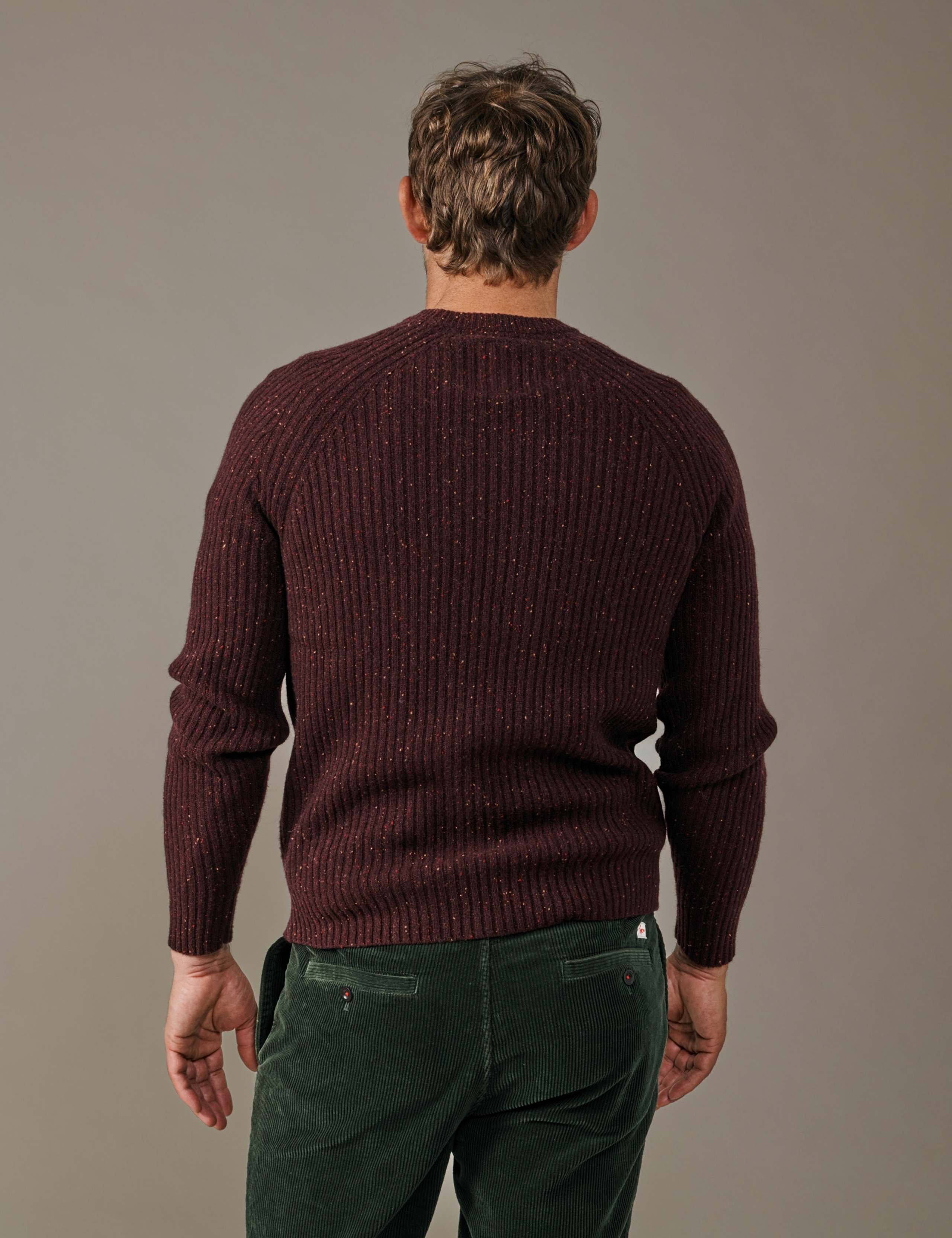 Lambswool Rich Ribbed Crew Neck Jumper 3 of 4