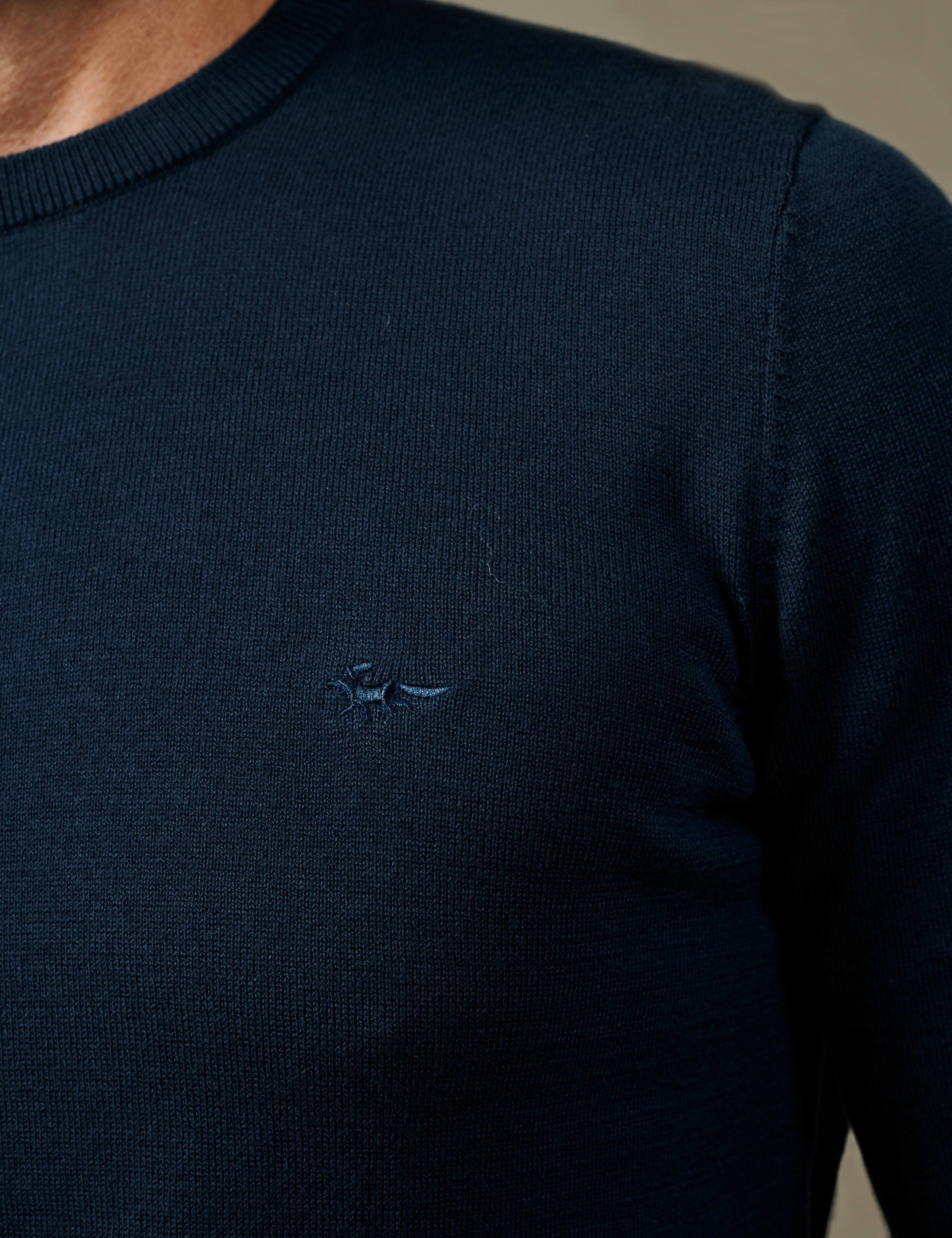 Pure Cotton Crew Neck Jumper 2 of 3