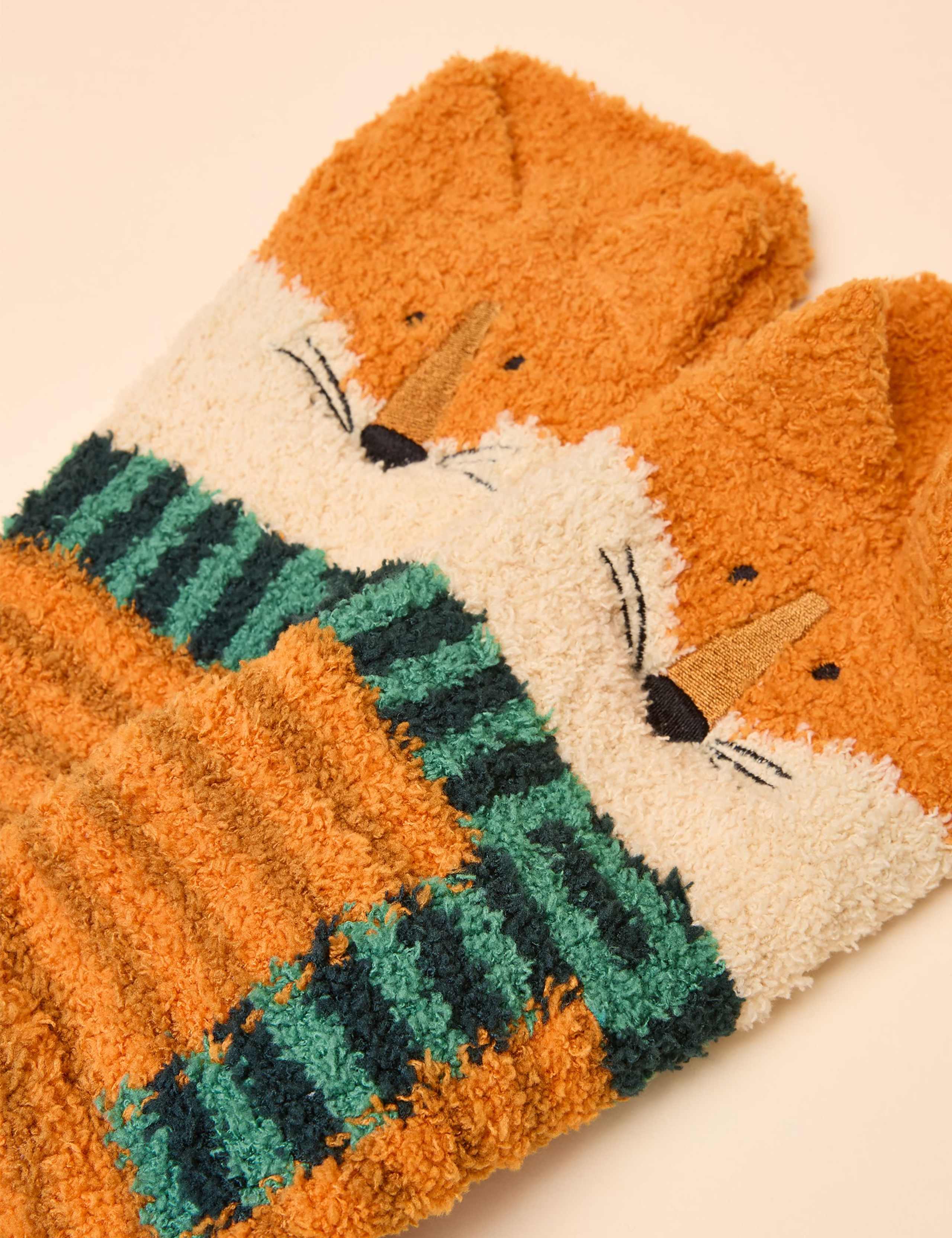 Novelty Fox Fluffy Thermal Socks 2 of 3