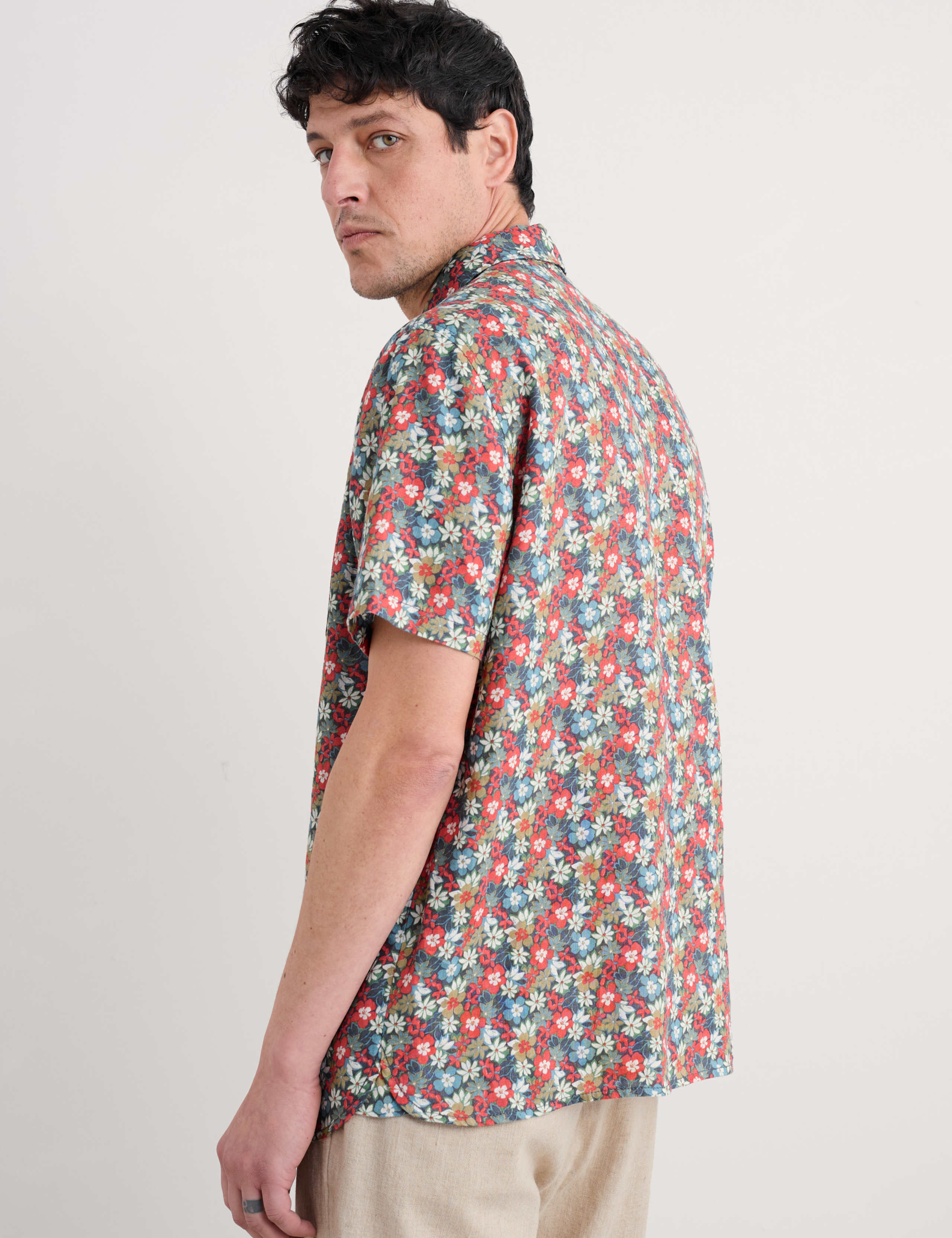Pure Linen Floral Shirt 4 of 4