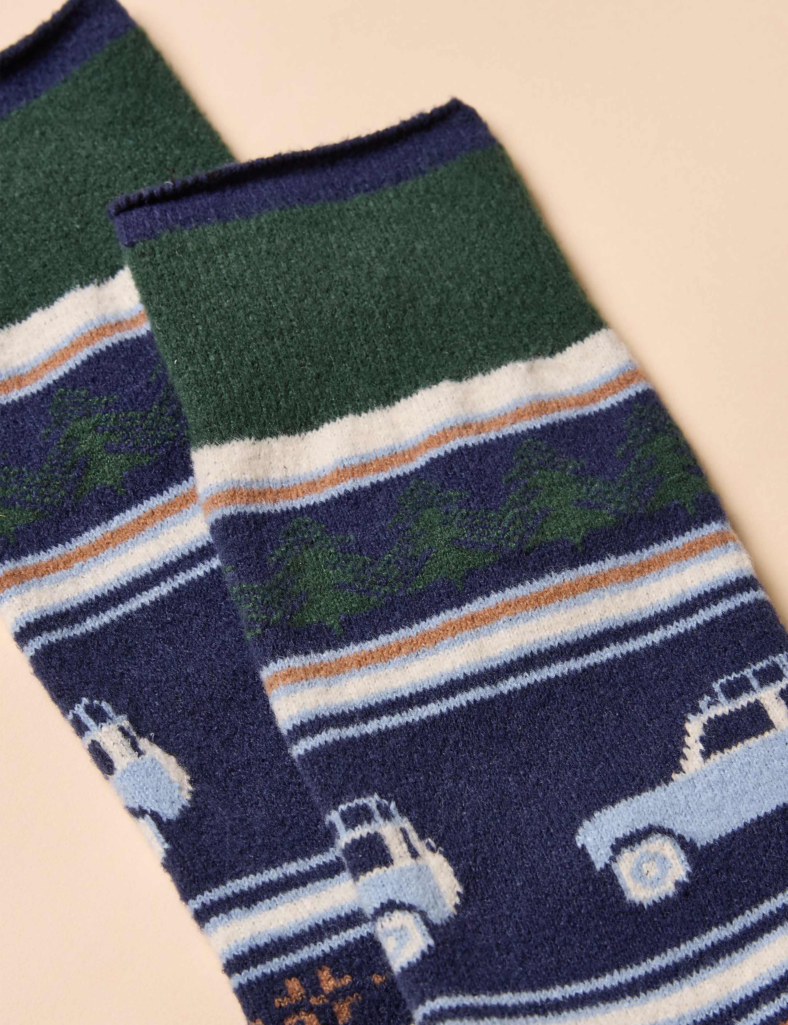 Fair Isle Ankle High Socks 2 of 3