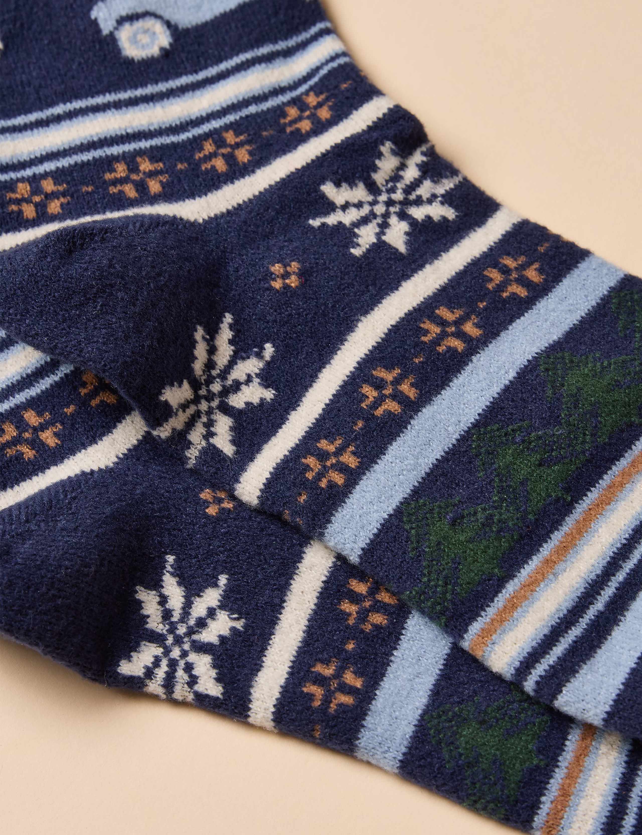 Fair Isle Ankle High Socks 3 of 3