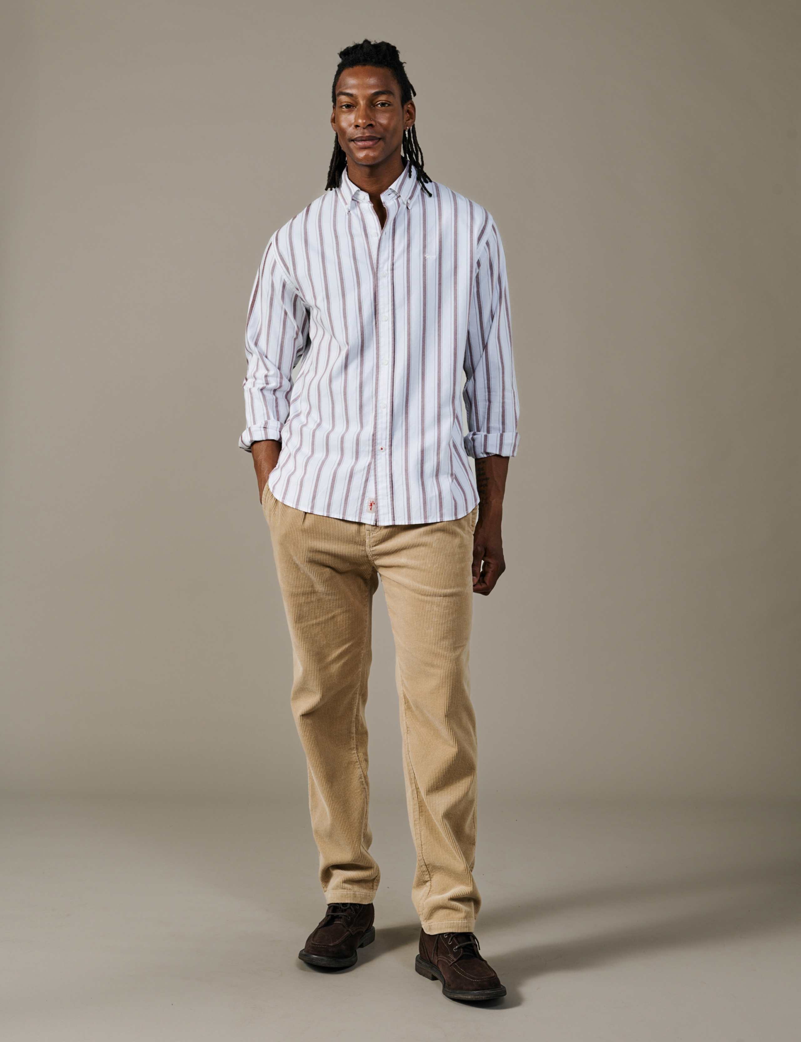 Relaxed Fit Pure Cotton Striped Oxford Shirt 2 of 5
