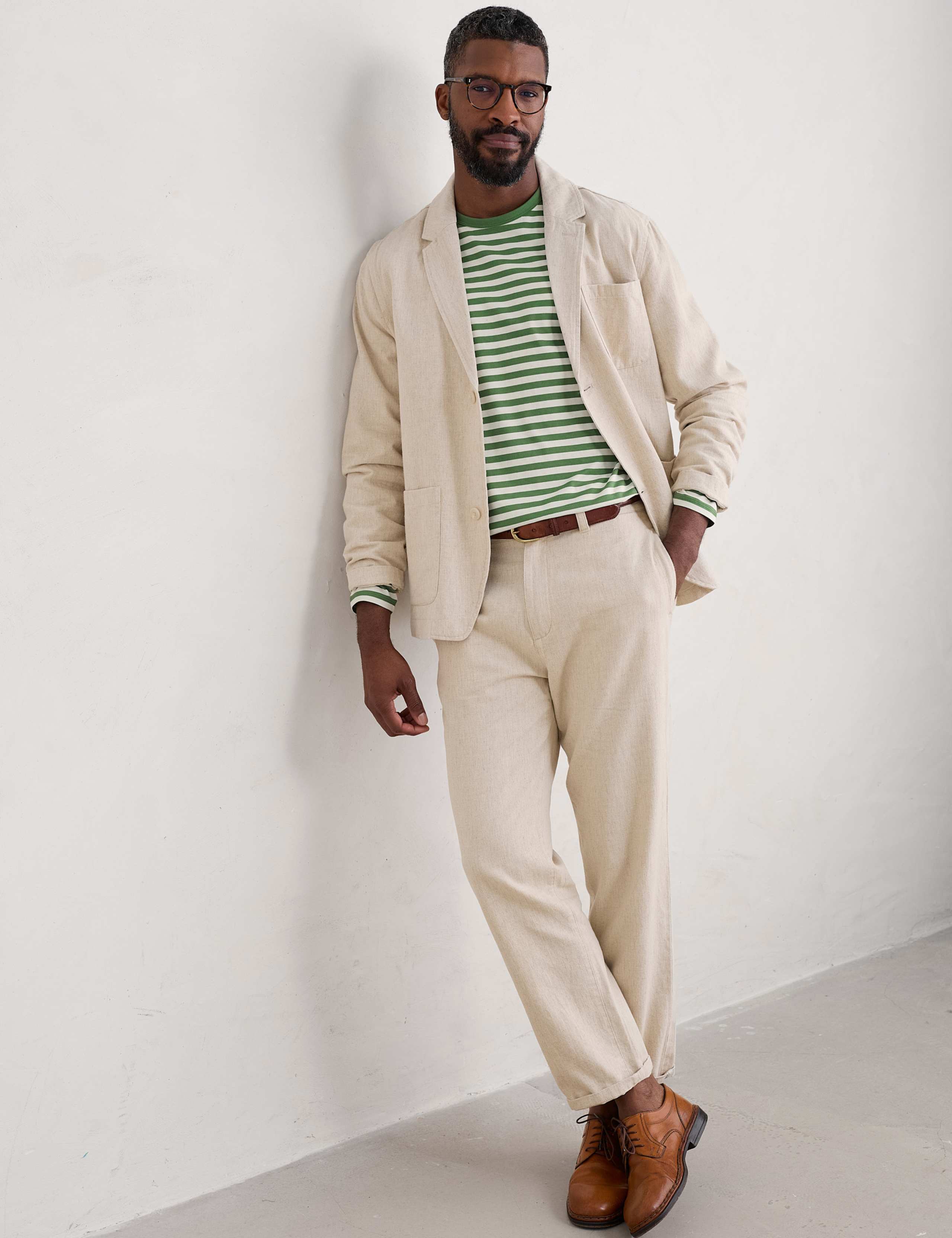 Cotton and Linen Blend Blazer 3 of 4