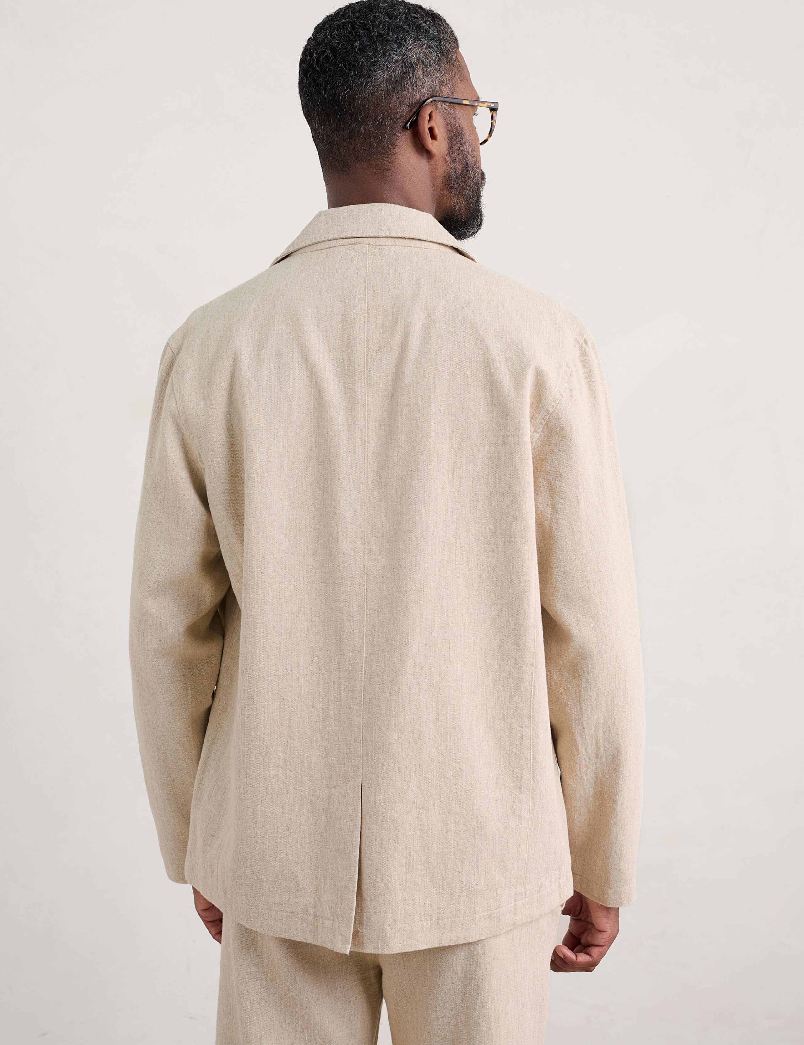 Cotton and Linen Blend Blazer 4 of 4