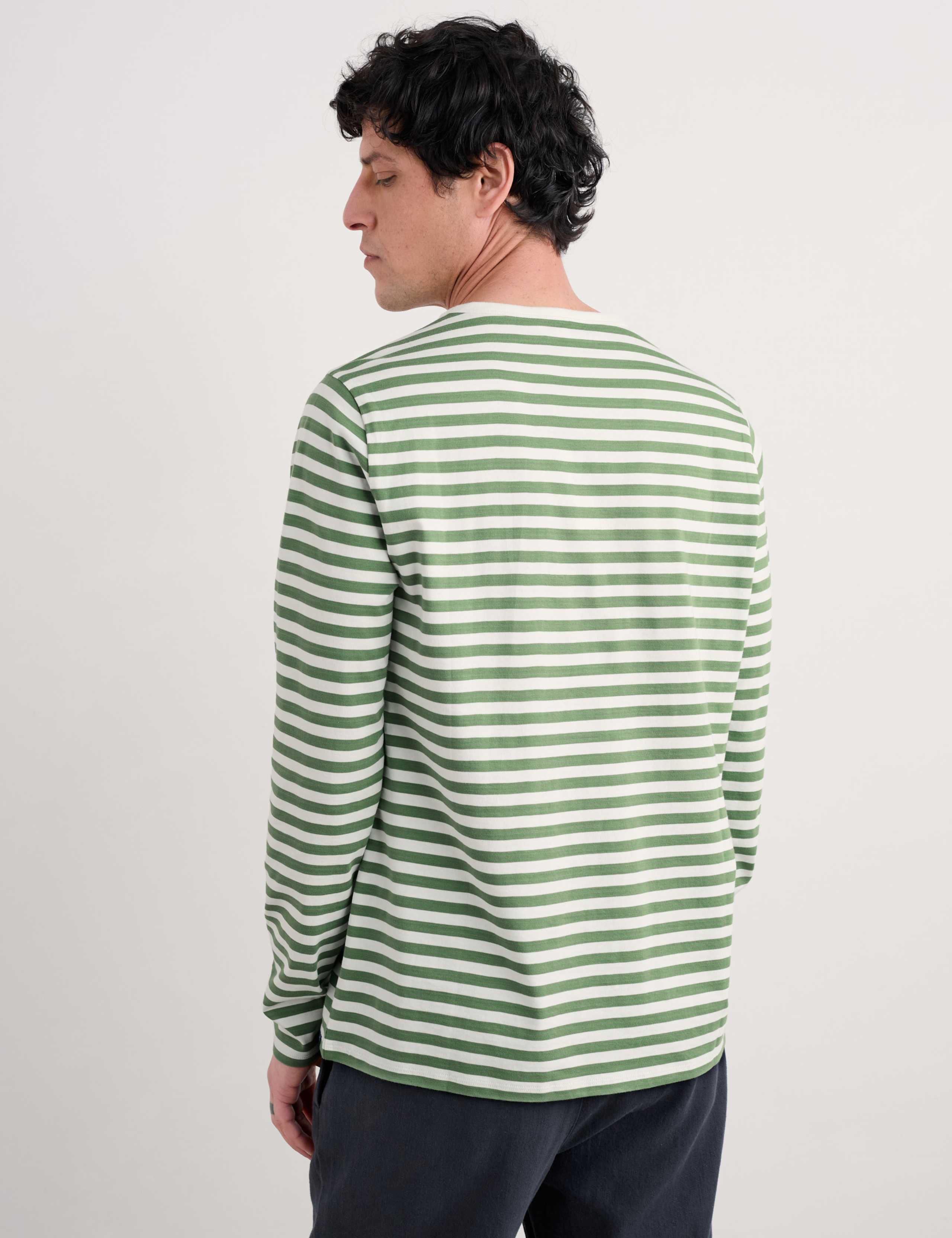 Pure Cotton Striped Long Sleeve Top 3 of 4