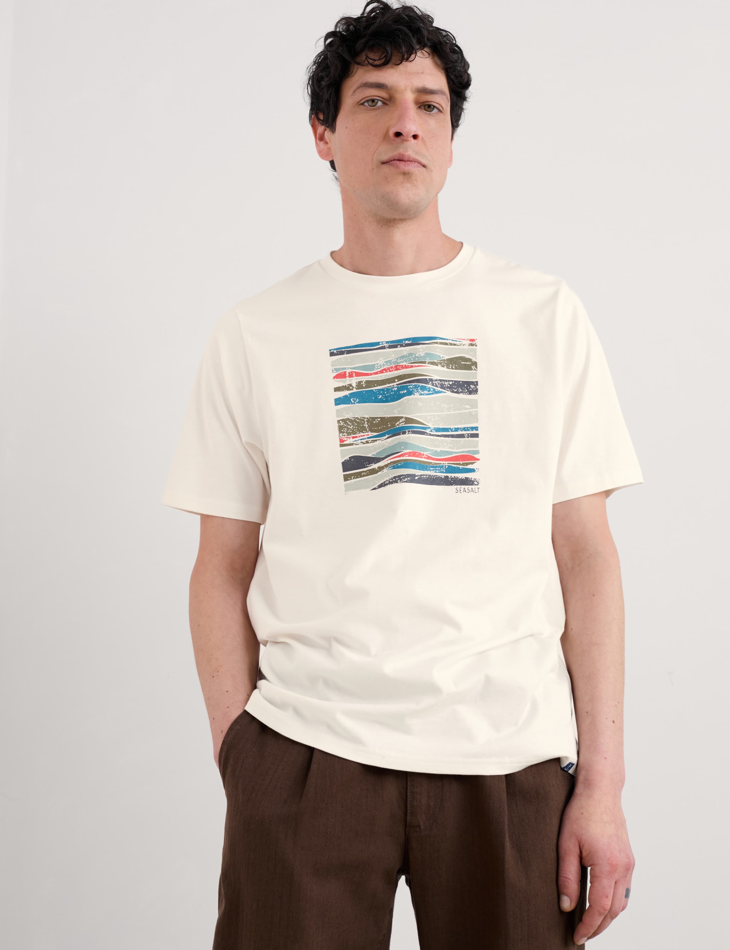 Pure Cotton Sea Graphic T-Shirt 2 of 4