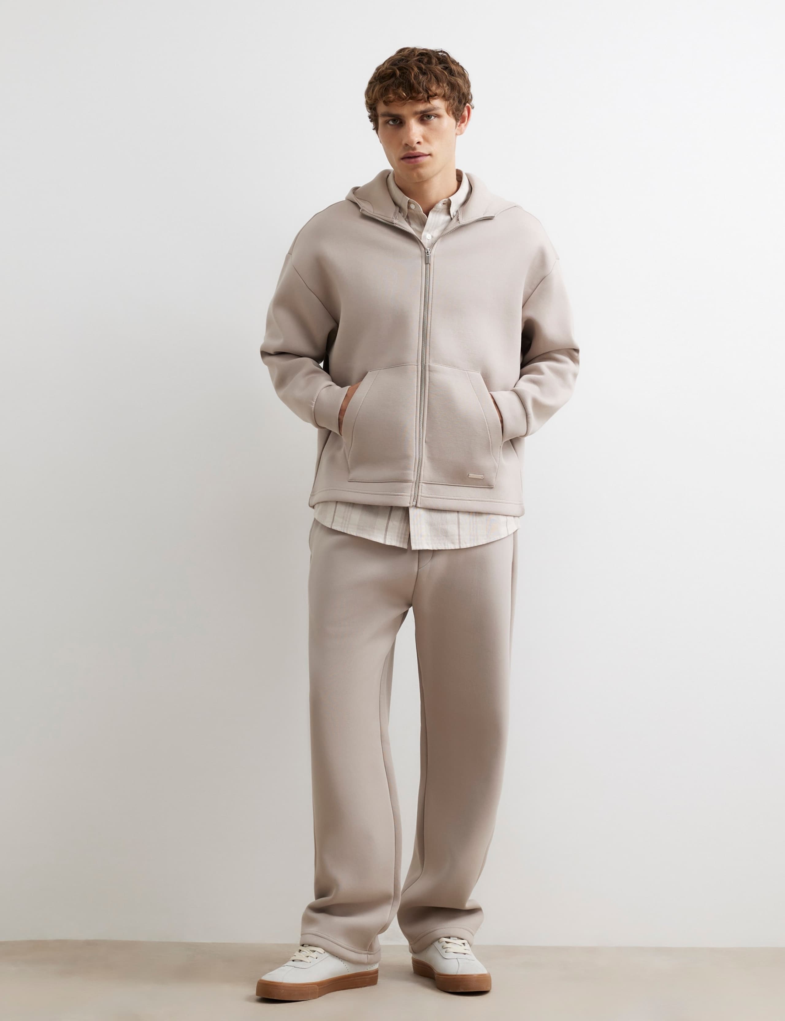 Oversized Pure Cotton Long Sleeve Zip Up Hoodie 2 of 6