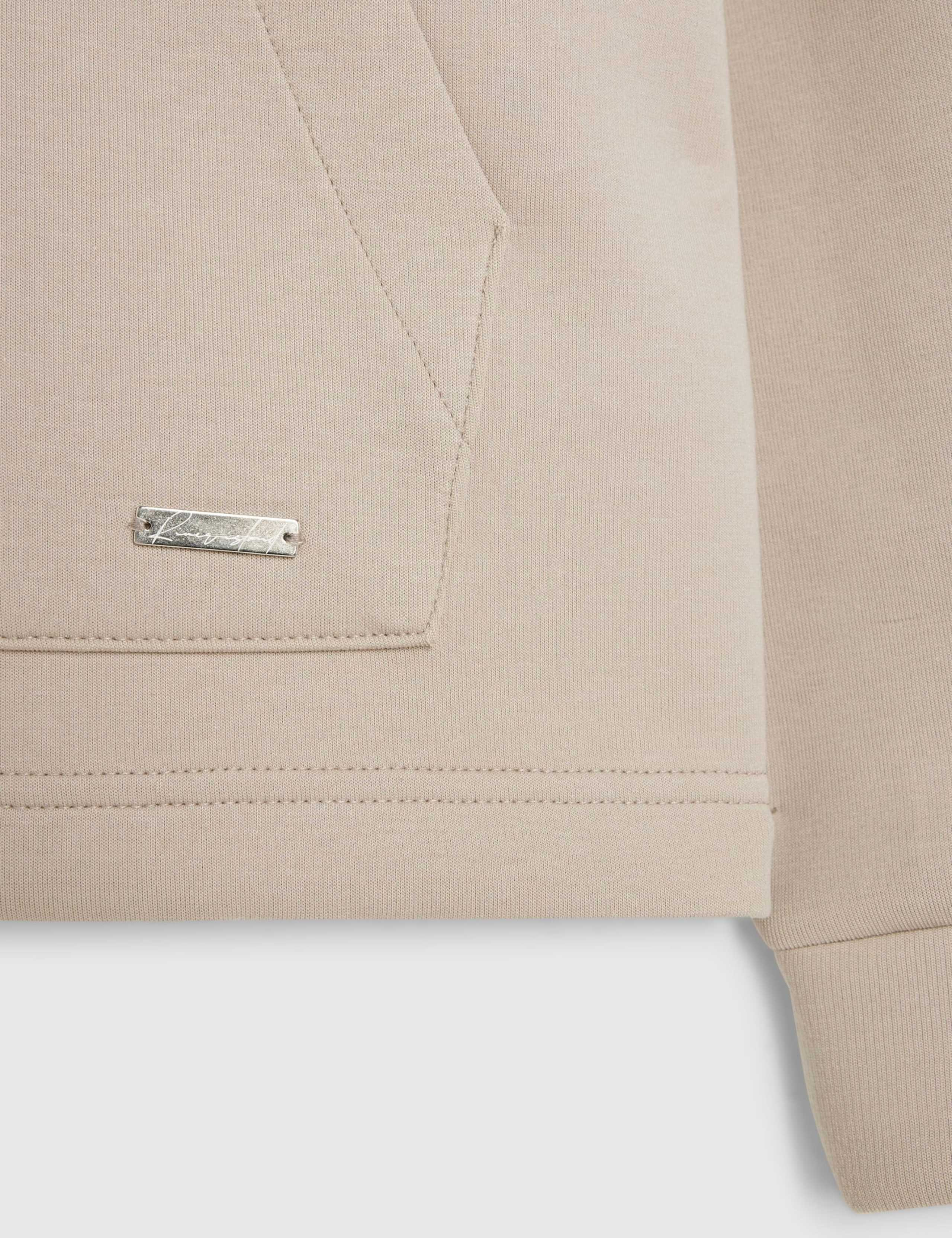Oversized Pure Cotton Long Sleeve Zip Up Hoodie 5 of 6