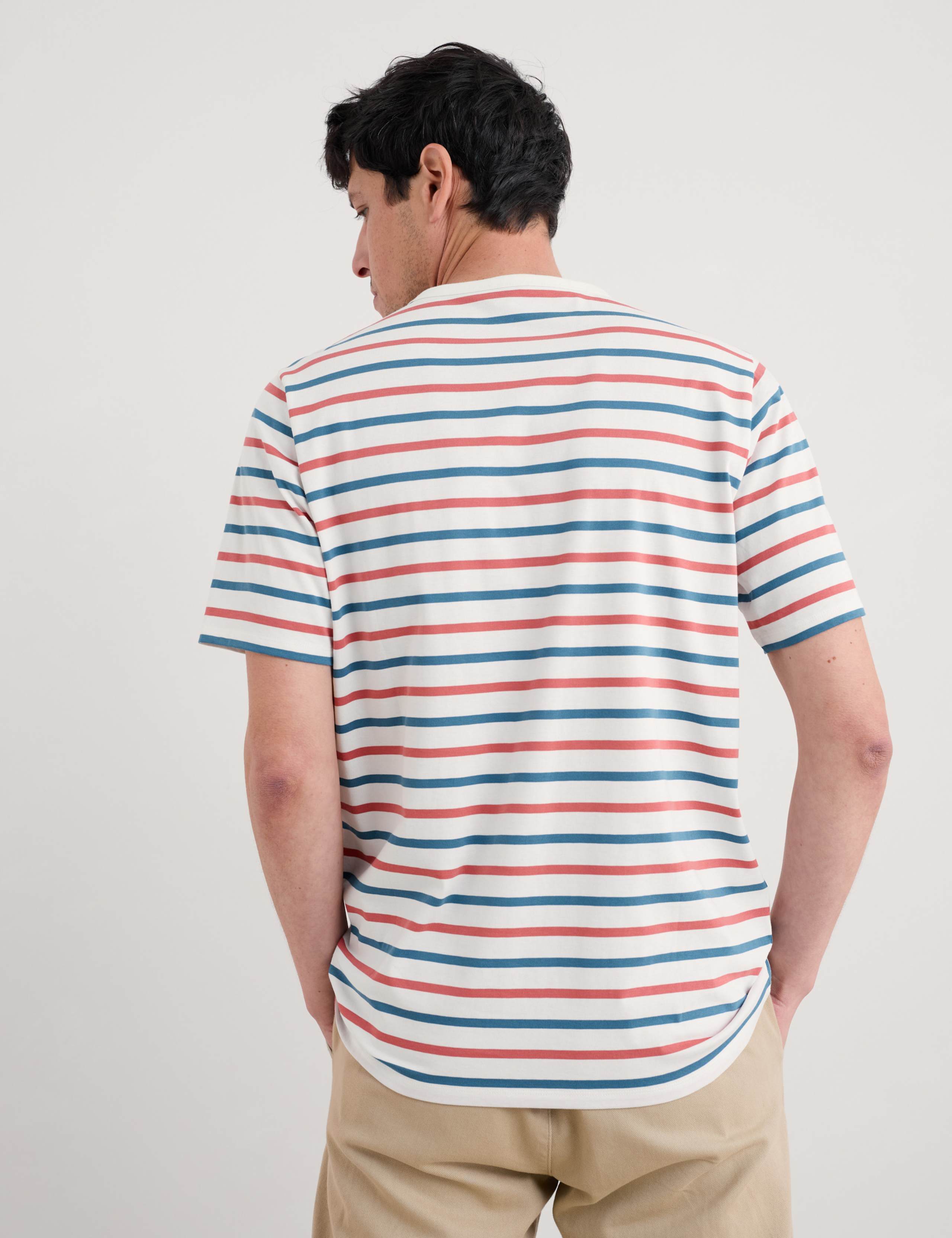 Pure Cotton Striped T-Shirt 3 of 3